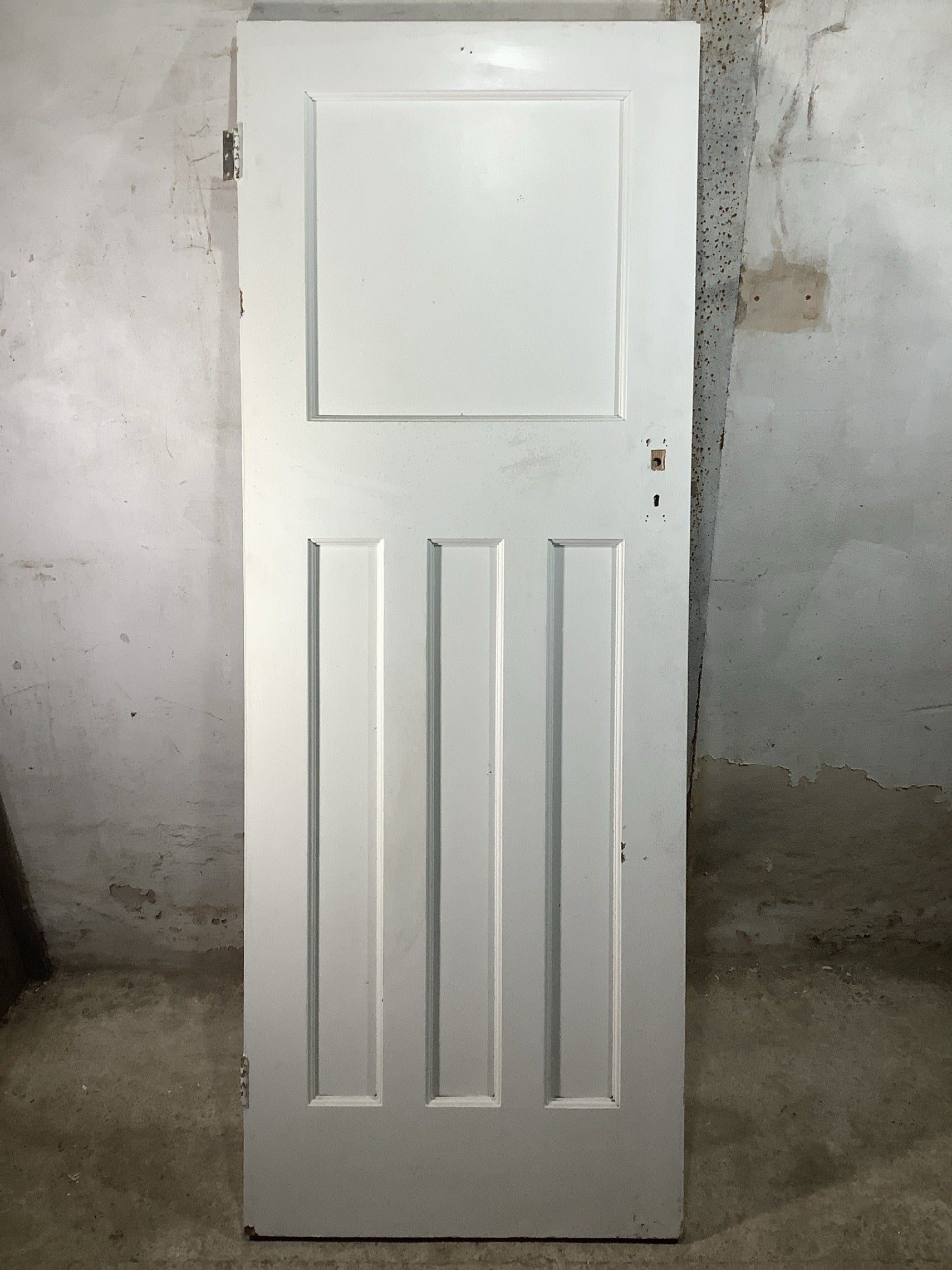Main Picture 1930s Internal Painted  Pitch Pine Reclaimed Door