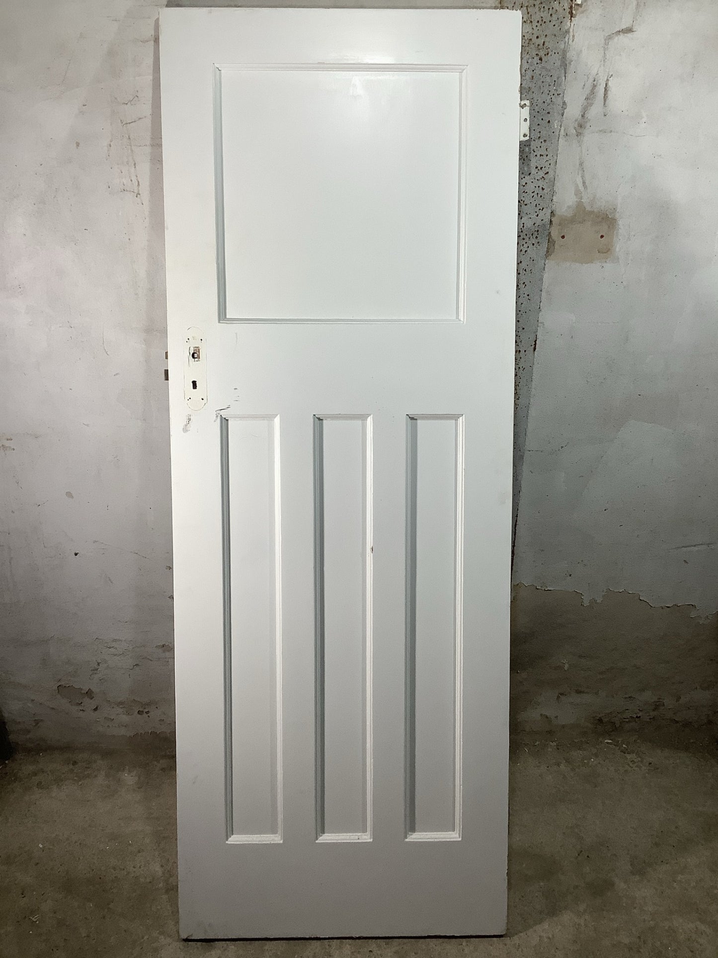 7th Pic 1930s Internal Painted  Pitch Pine Reclaimed Door