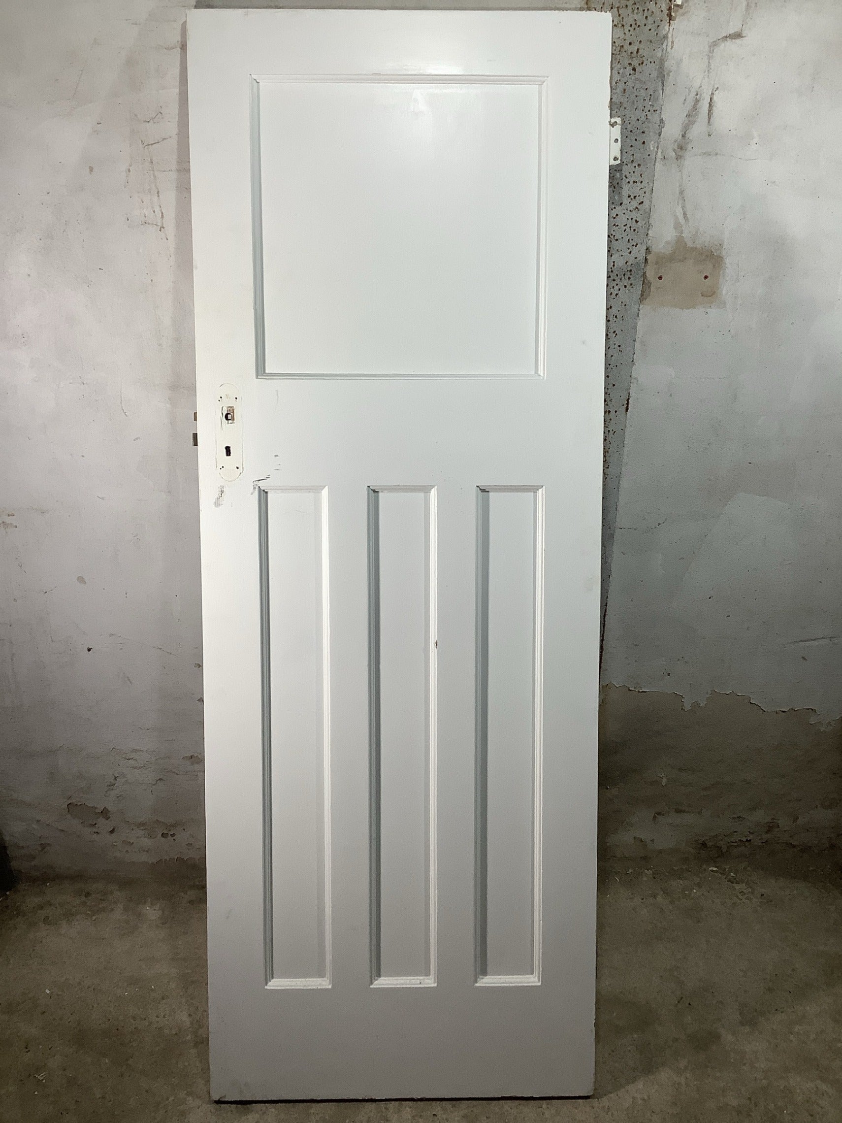 7th Pic 1930s Internal Painted  Pitch Pine Reclaimed Door