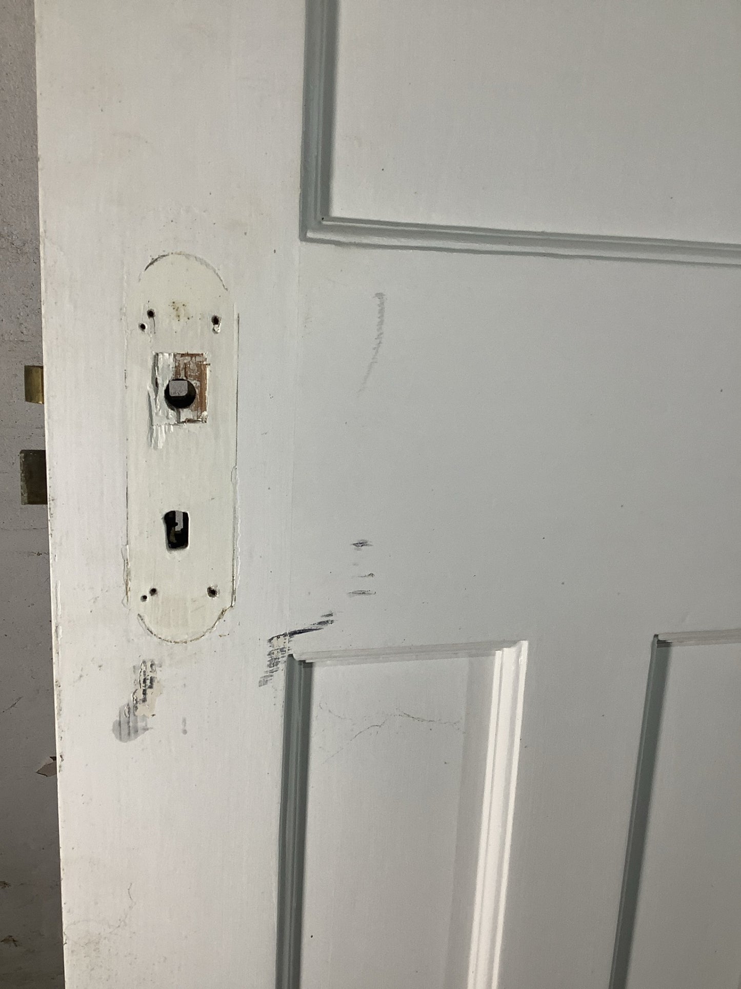 10th Pic 1930s Internal Painted  Pitch Pine Reclaimed Door