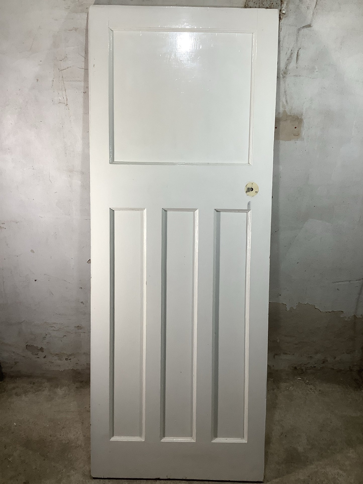 Main Picture 1930s Internal Painted  Pitch Pine Reclaimed Door