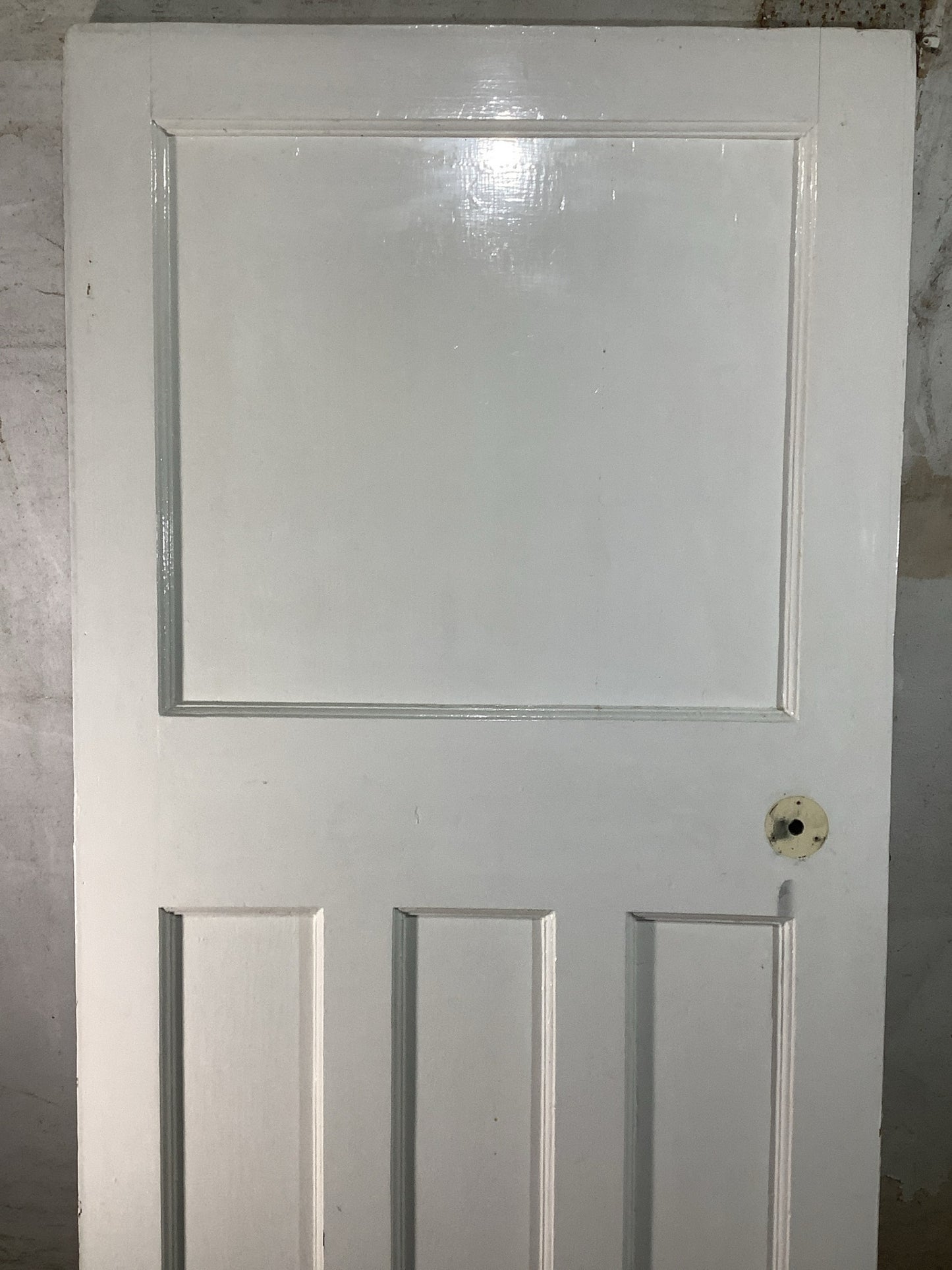 2nd Pic 1930s Internal Painted  Pitch Pine Reclaimed Door