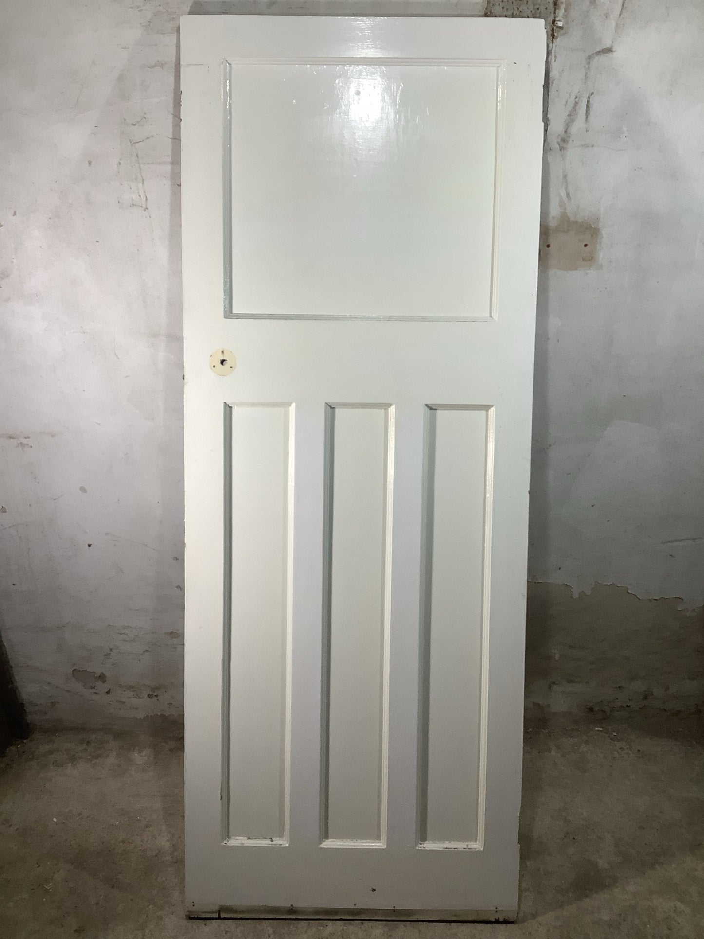 7th Pic 1930s Internal Painted  Pitch Pine Reclaimed Door