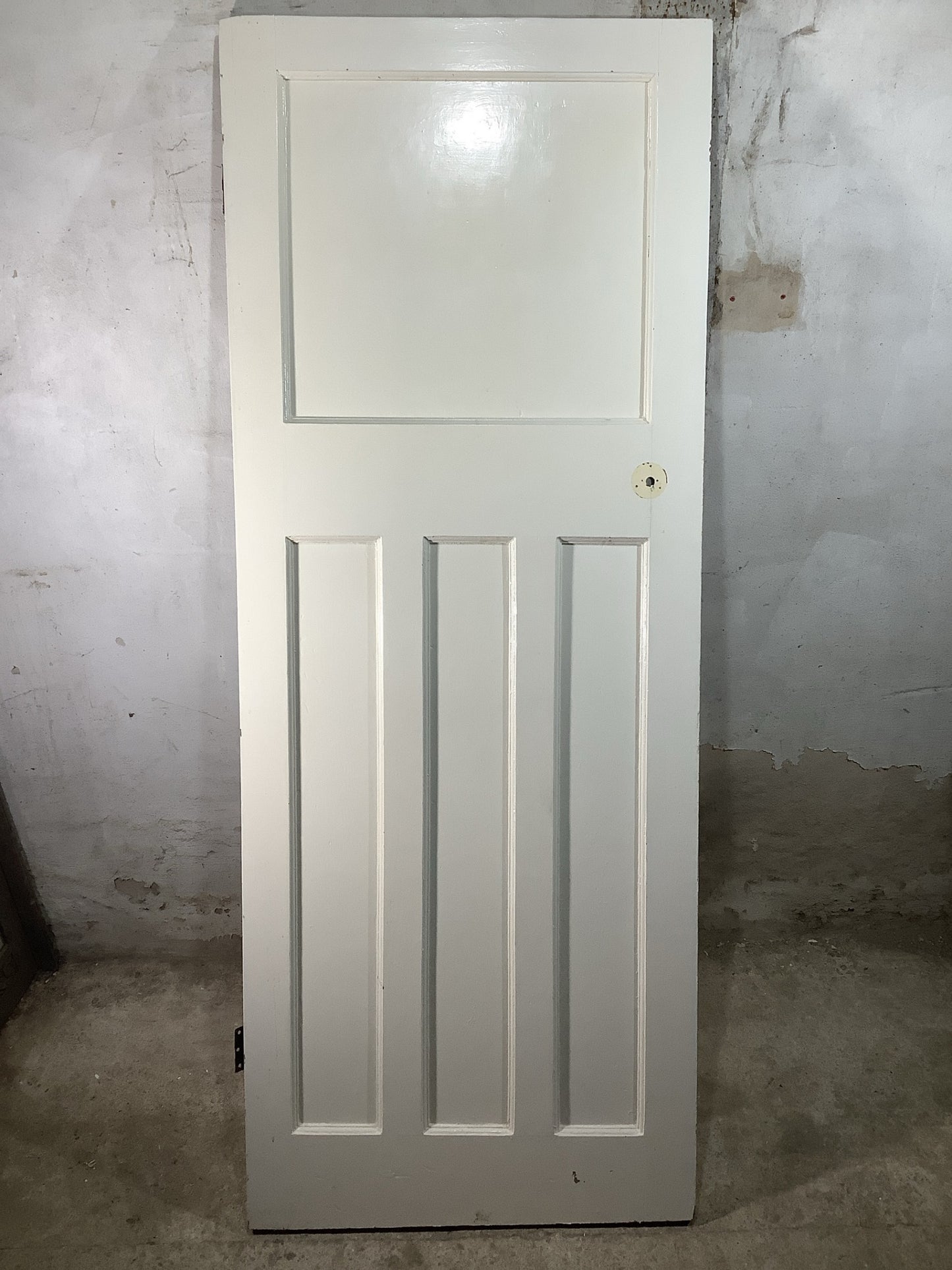 Main Picture 1930s Internal Painted  Pitch Pine Reclaimed Door