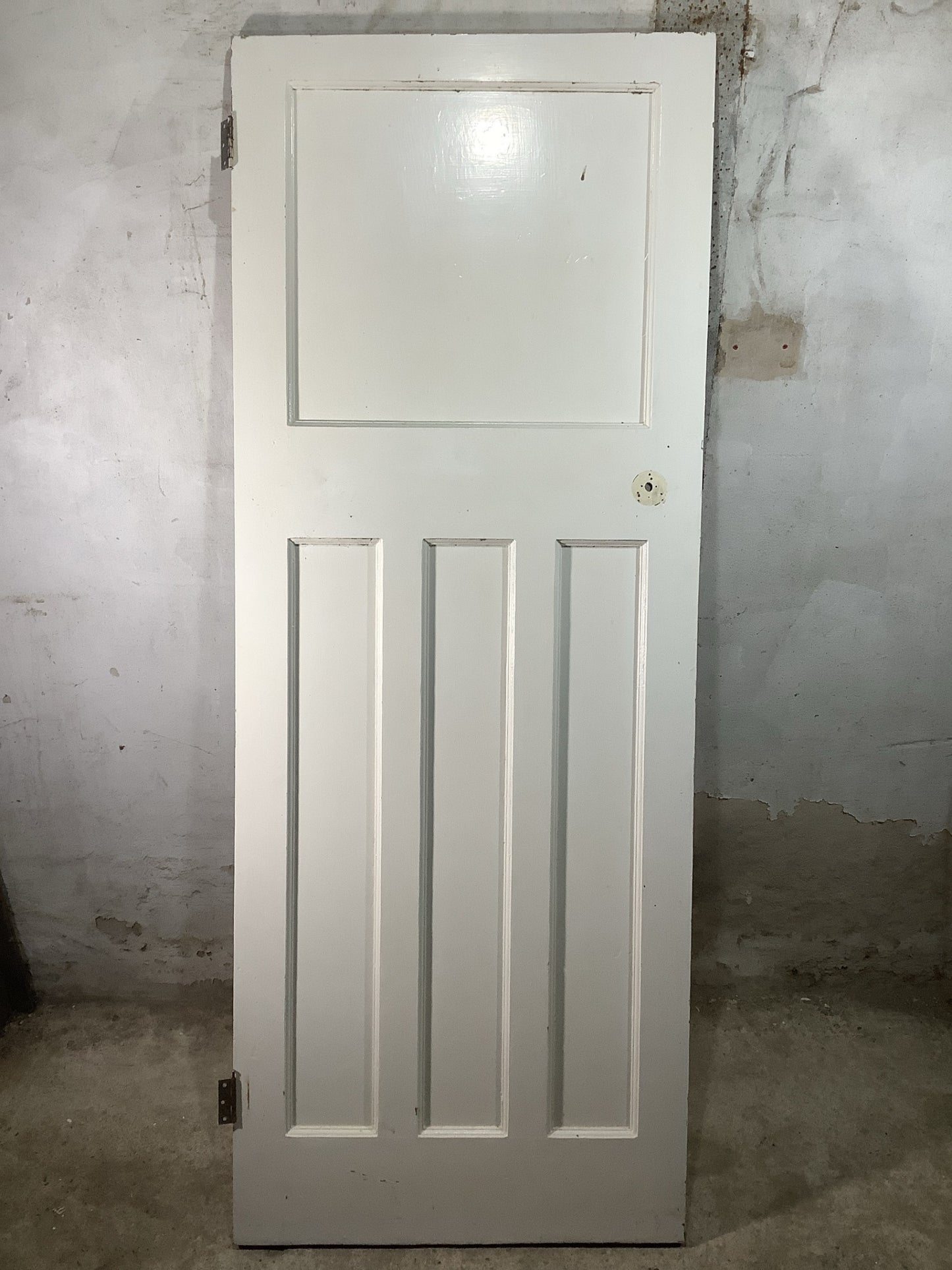 Main Picture 1930s Internal Painted  Pitch Pine Reclaimed Door