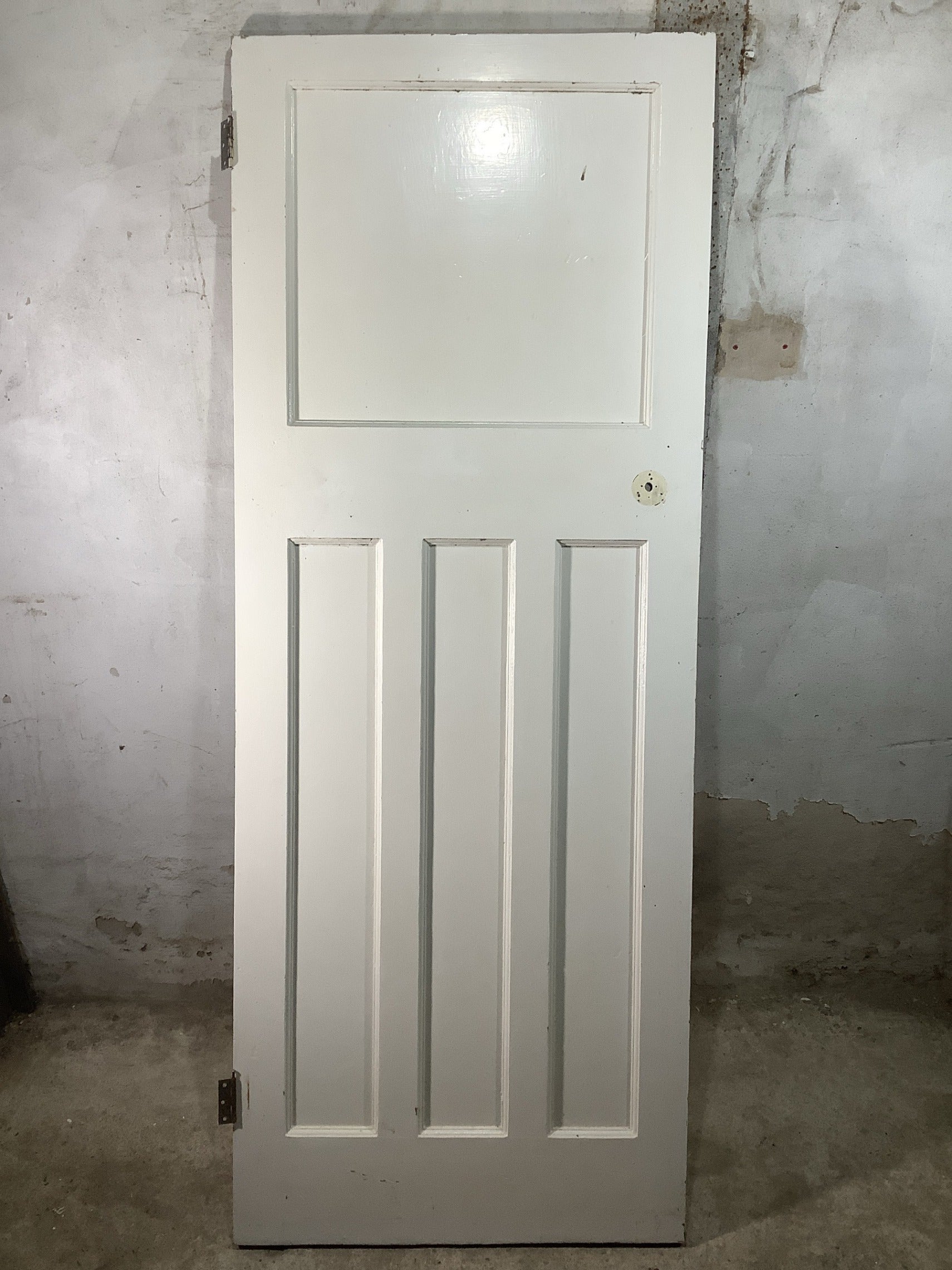 Main Picture 1930s Internal Painted  Pitch Pine Reclaimed Door