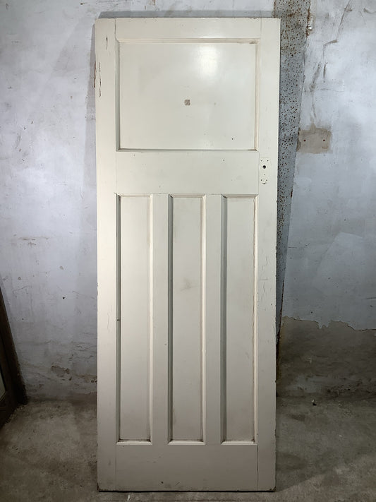 Main Picture 1930s Internal Painted  Pitch Pine Reclaimed Door
