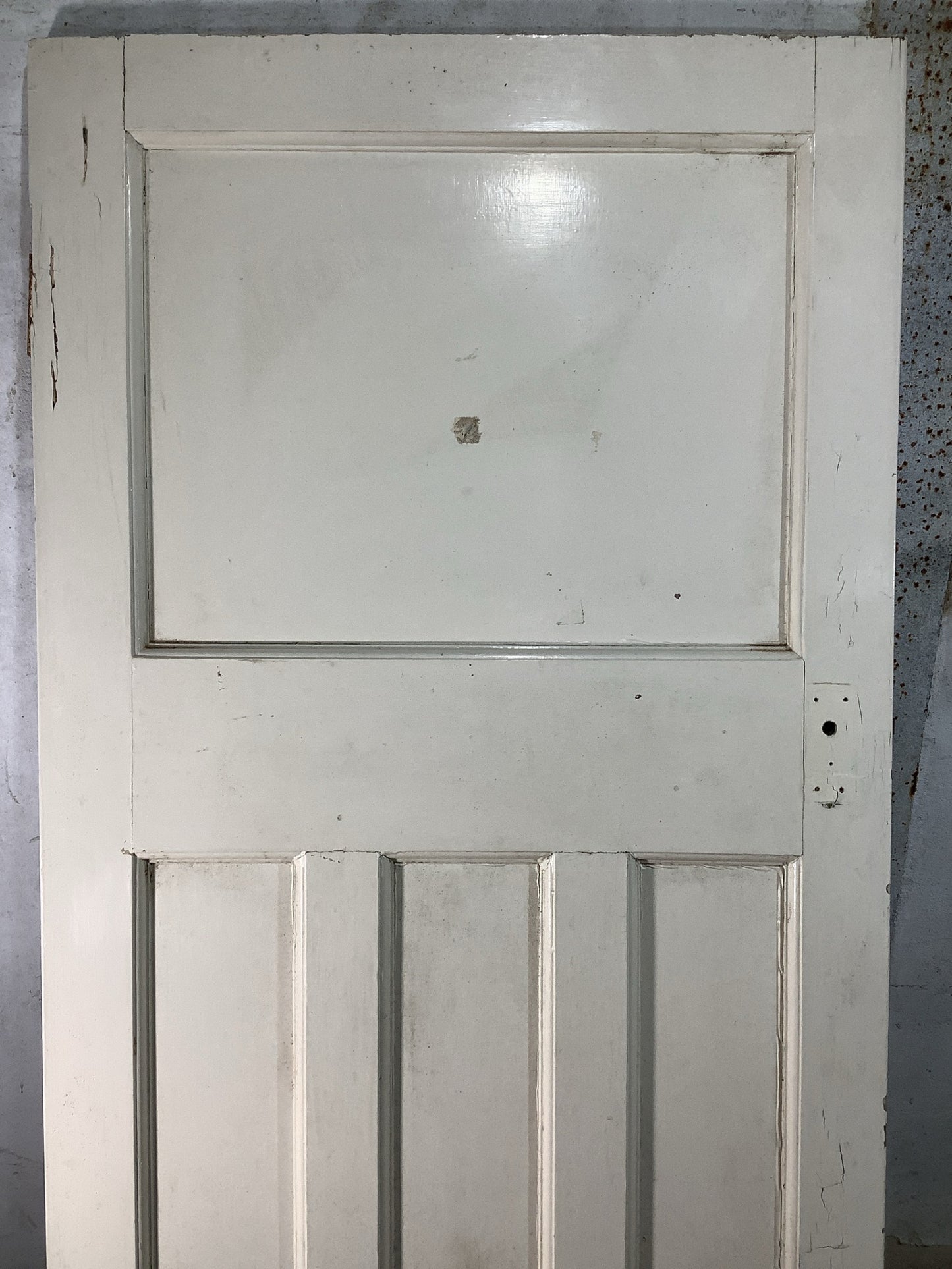 2nd Pic 1930s Internal Painted  Pitch Pine Reclaimed Door