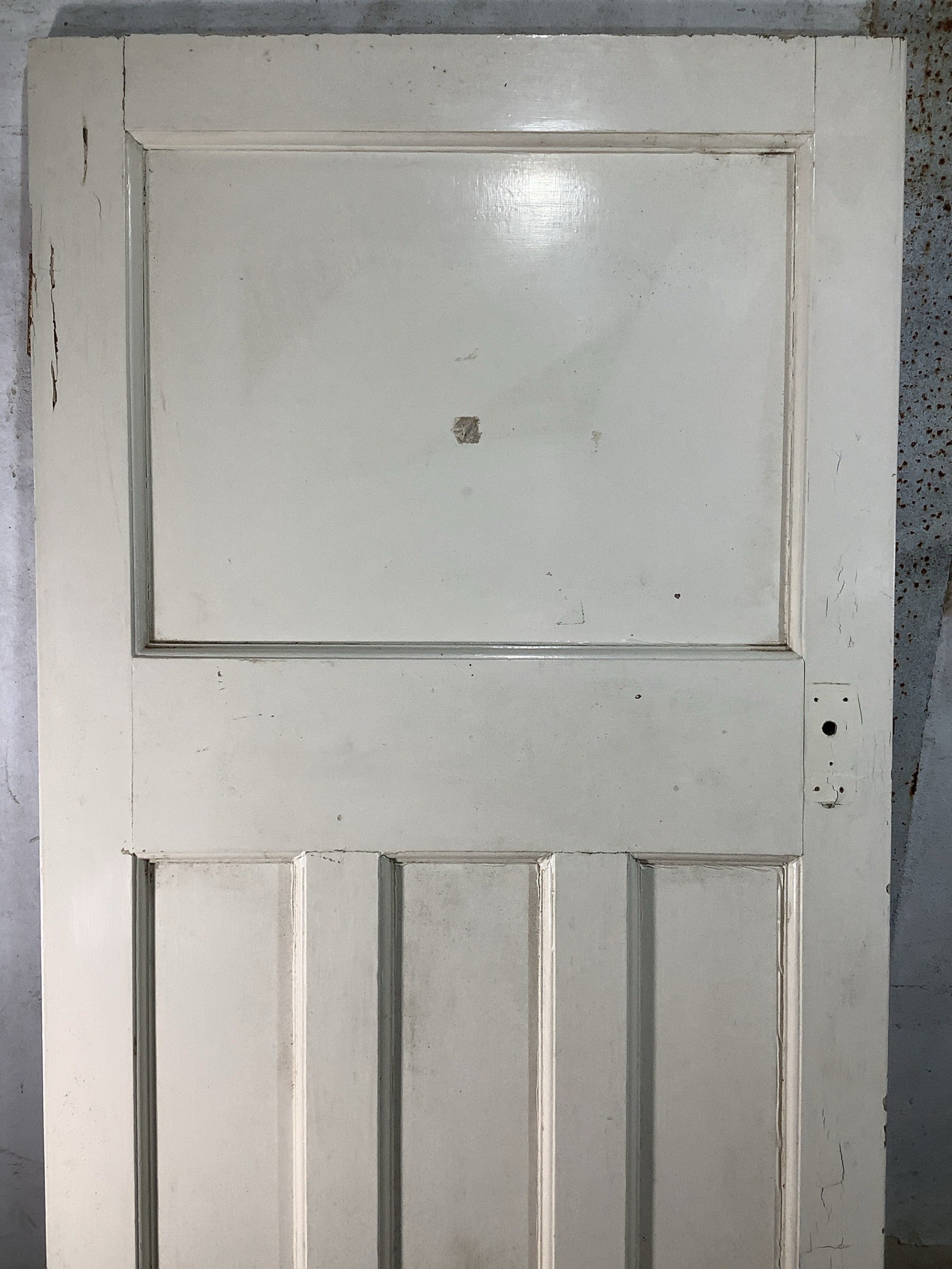 2nd Pic 1930s Internal Painted  Pitch Pine Reclaimed Door