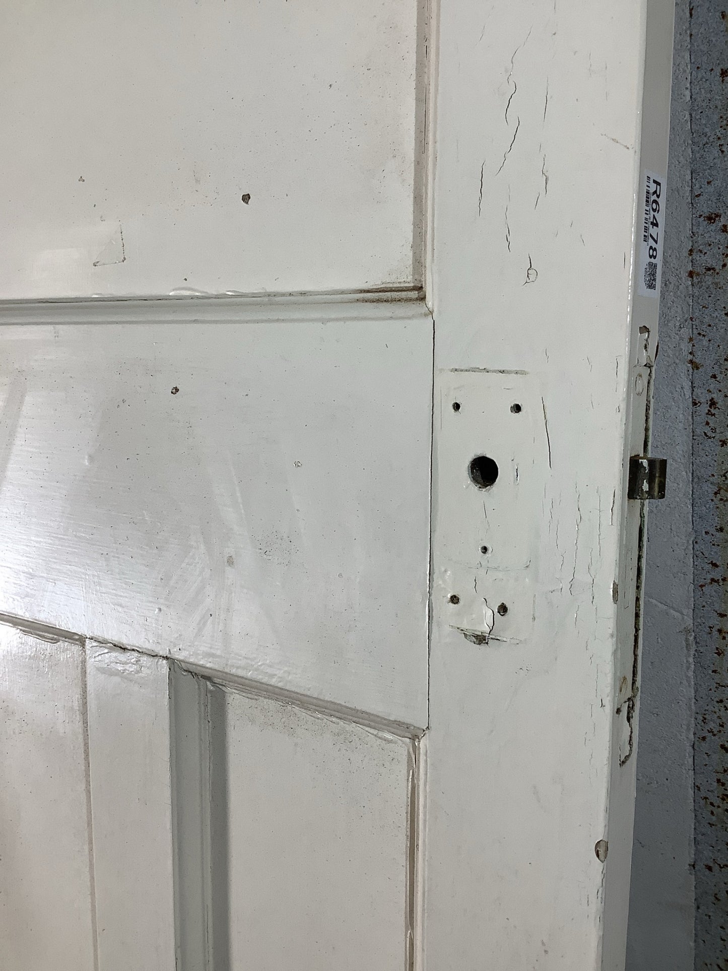 6th Pic 1930s Internal Painted  Pitch Pine Reclaimed Door