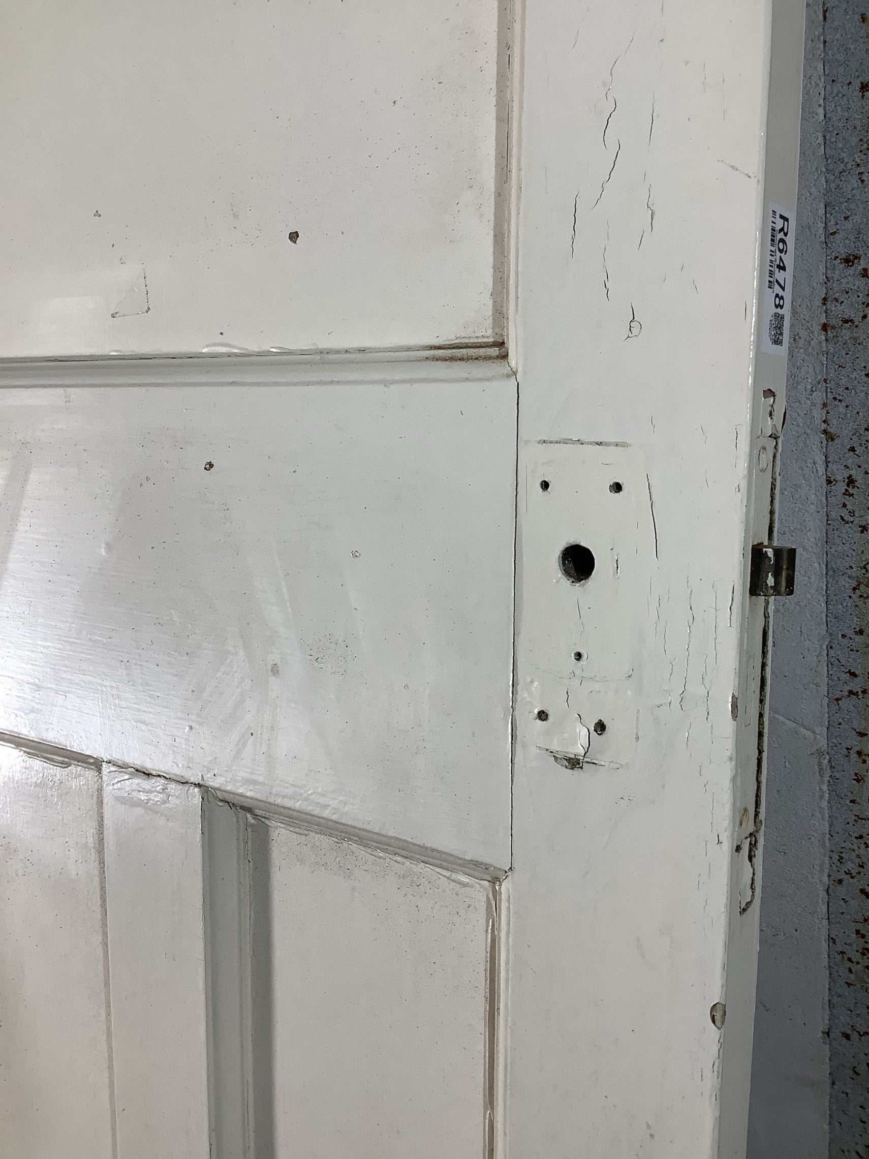 6th Pic 1930s Internal Painted  Pitch Pine Reclaimed Door