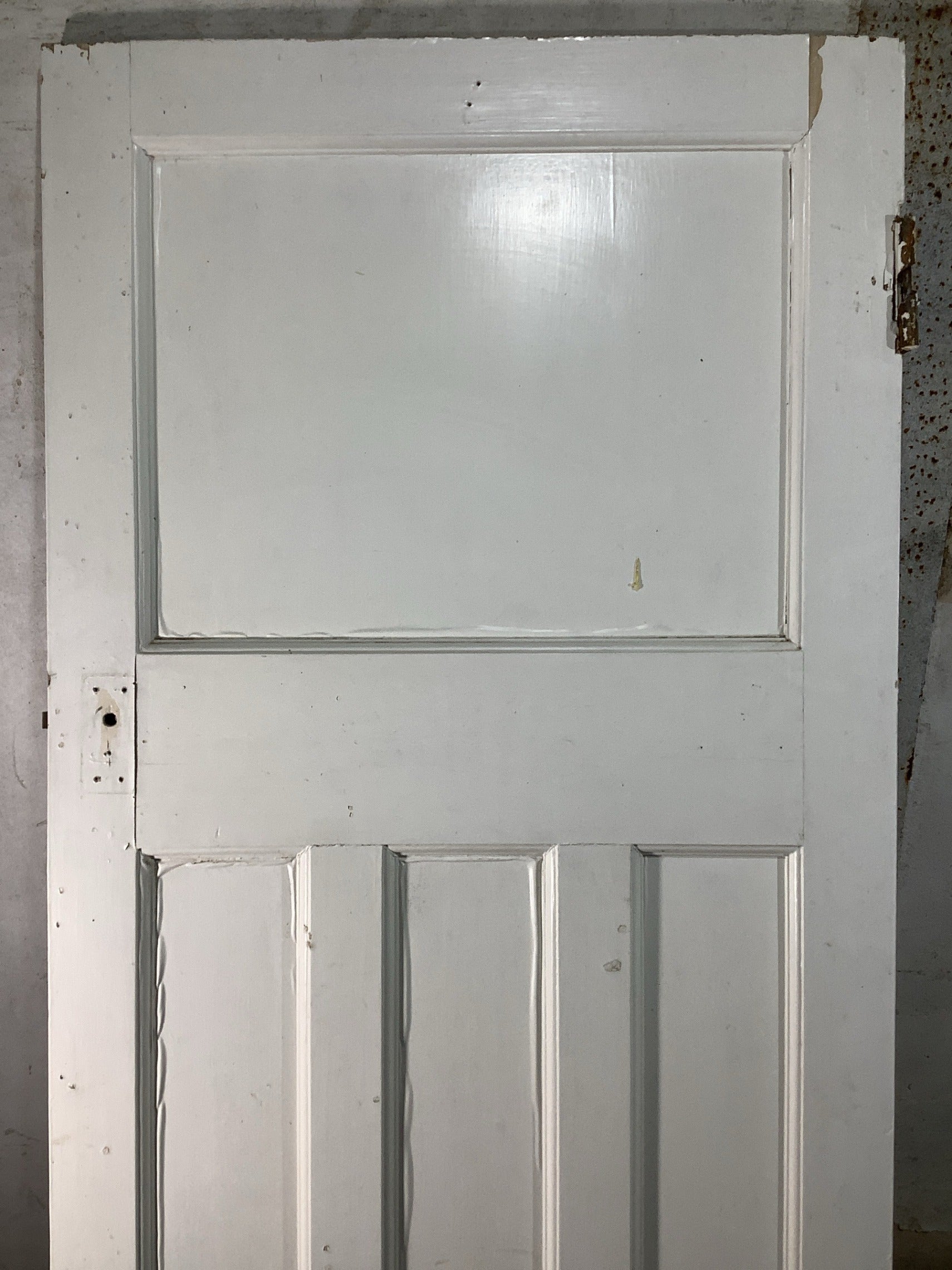 8th Pic 1930s Internal Painted  Pitch Pine Reclaimed Door