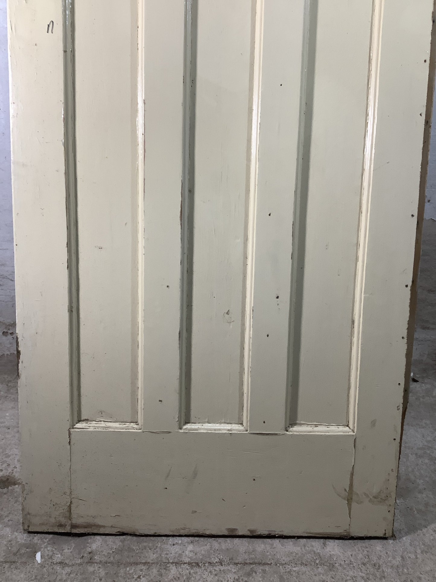 3rd Pic 1930s Internal Painted  Pitch Pine Reclaimed Door