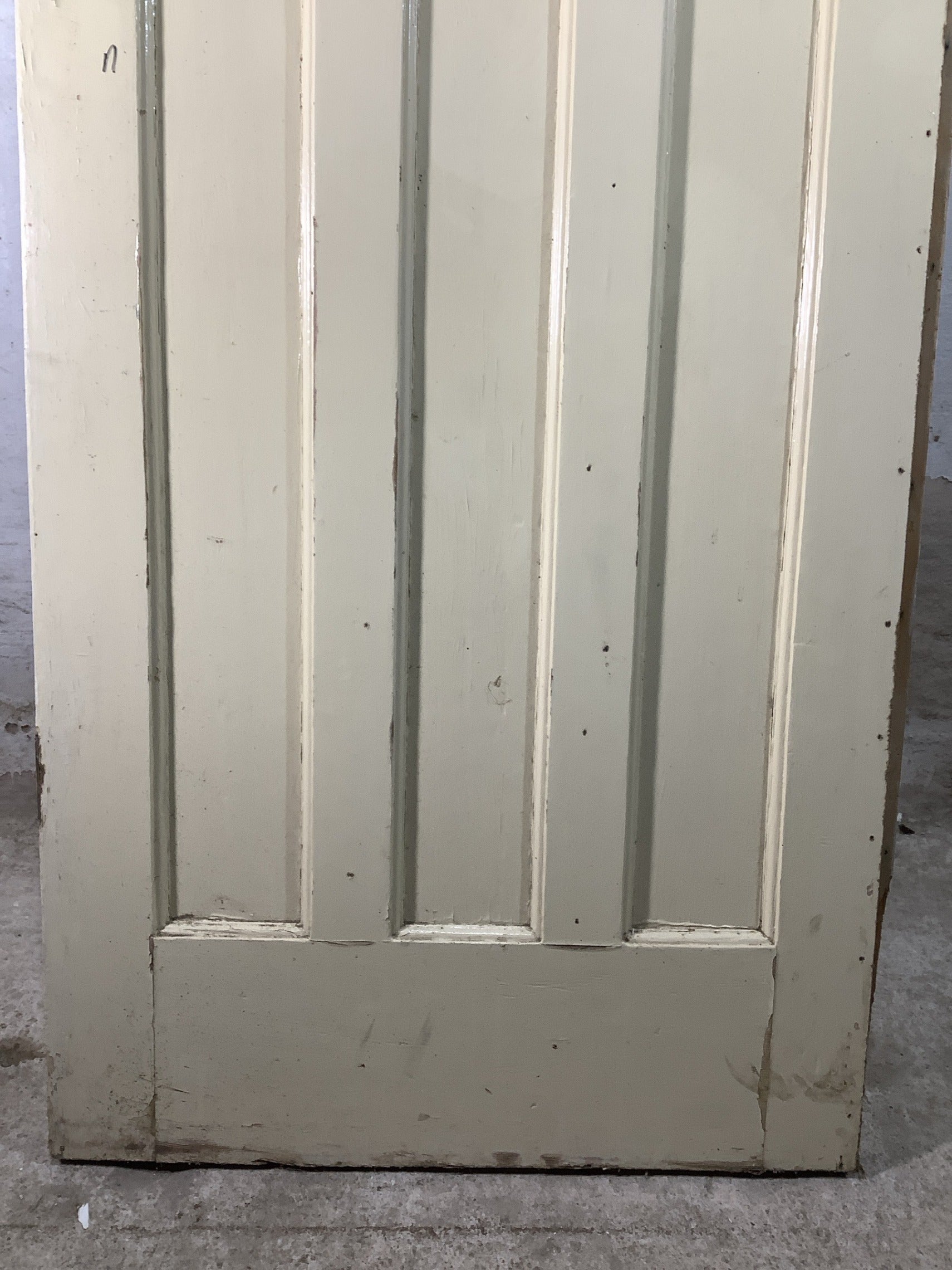 3rd Pic 1930s Internal Painted  Pitch Pine Reclaimed Door