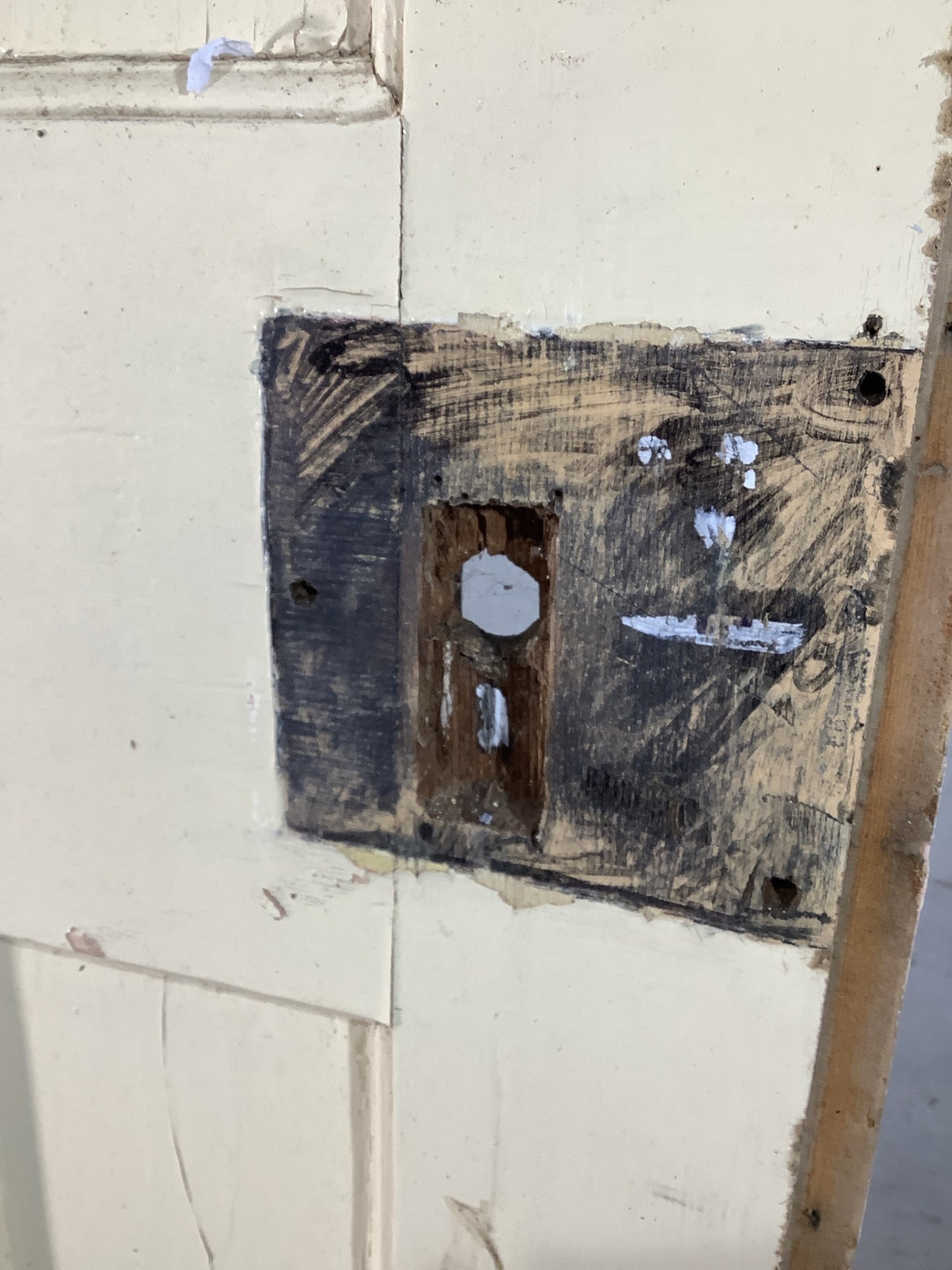 5th Pic 1930s Internal Painted  Pitch Pine Reclaimed Door