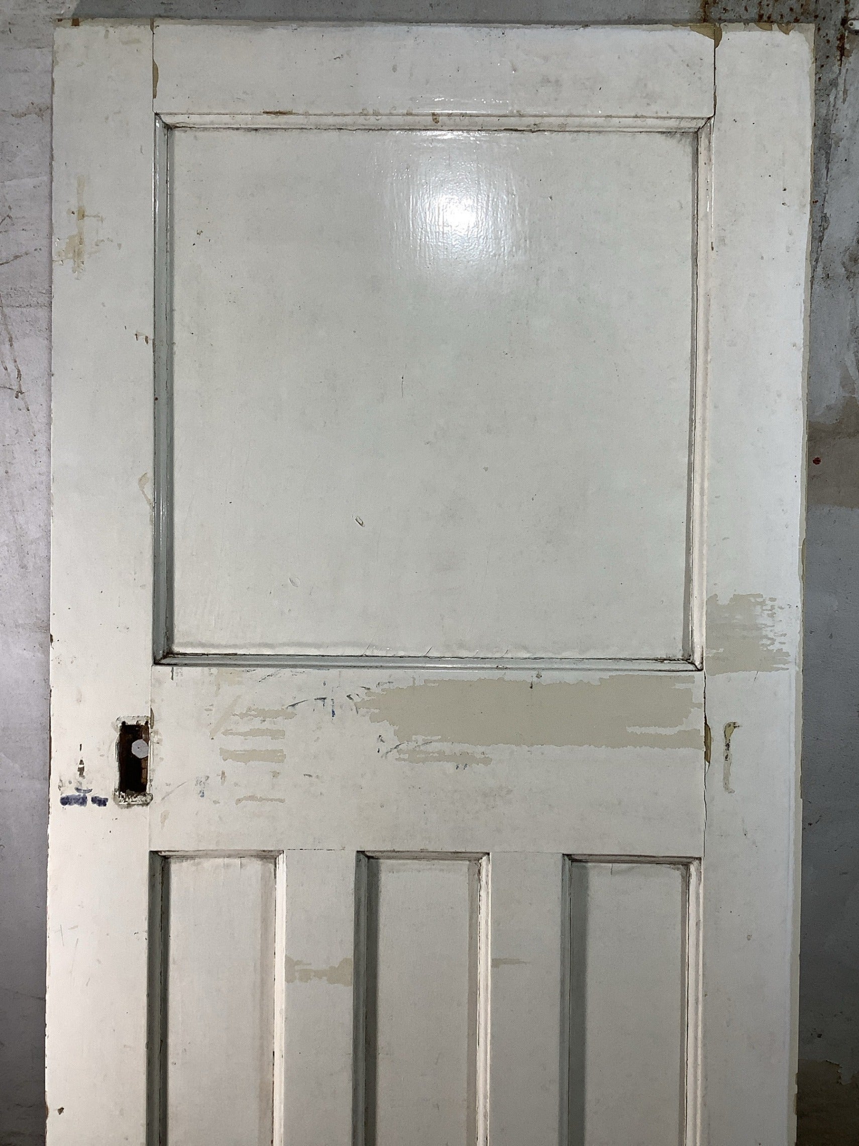 8th Pic 1930s Internal Painted  Pitch Pine Reclaimed Door