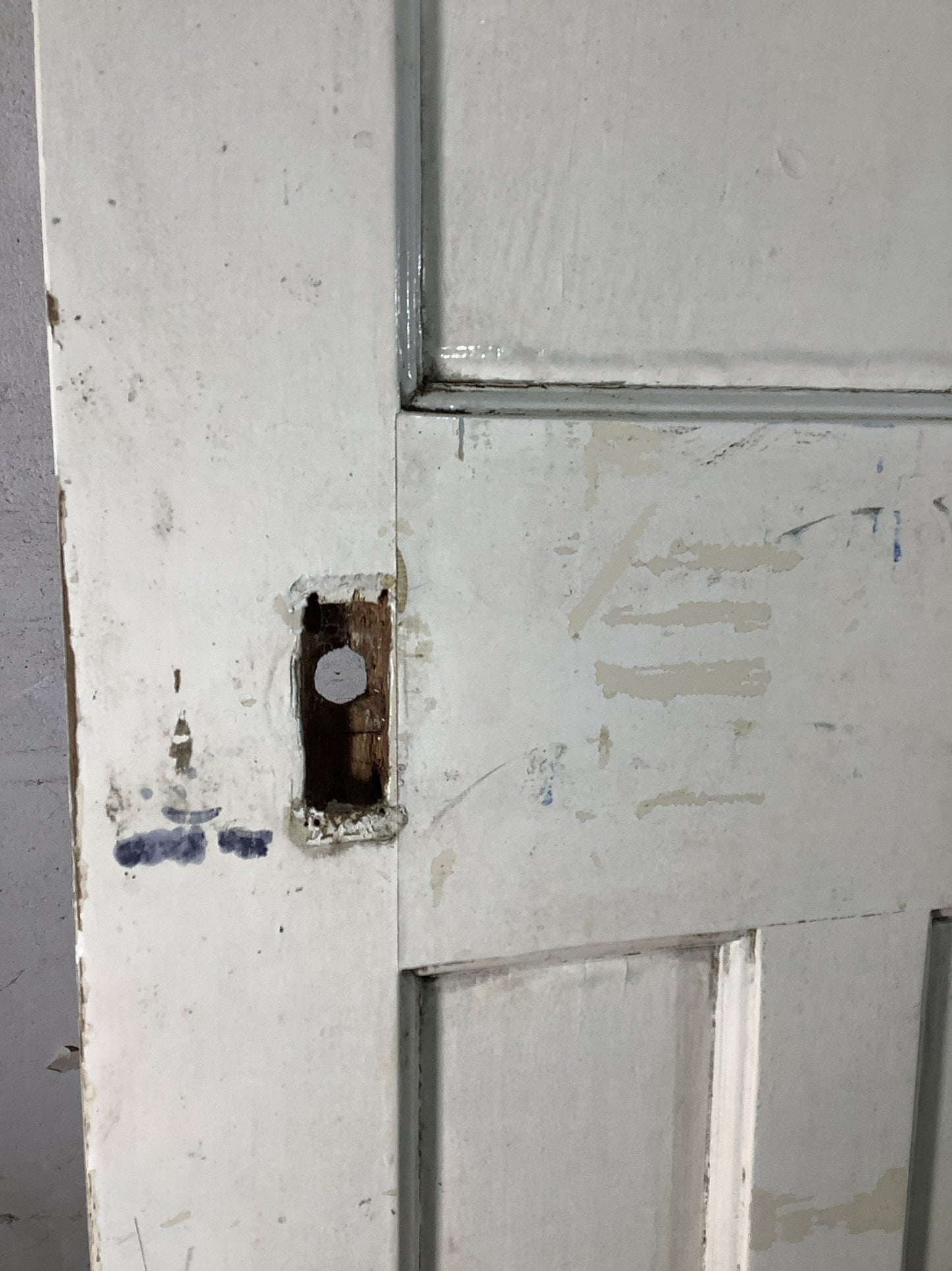 10th Pic 1930s Internal Painted  Pitch Pine Reclaimed Door