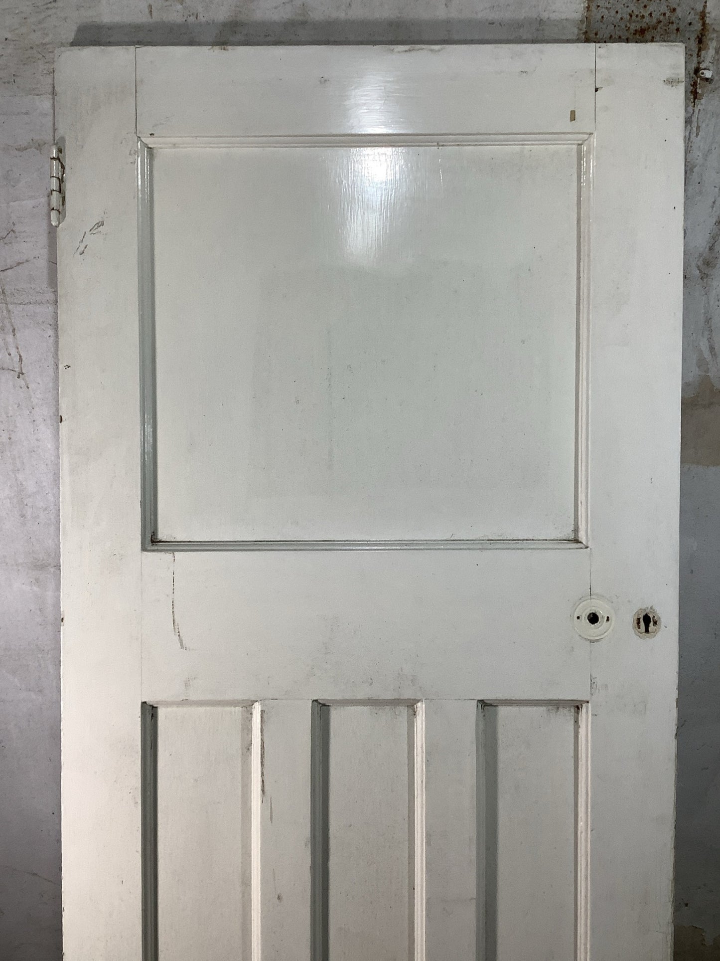 2nd Pic 1930s Internal Painted  Pitch Pine Reclaimed Door