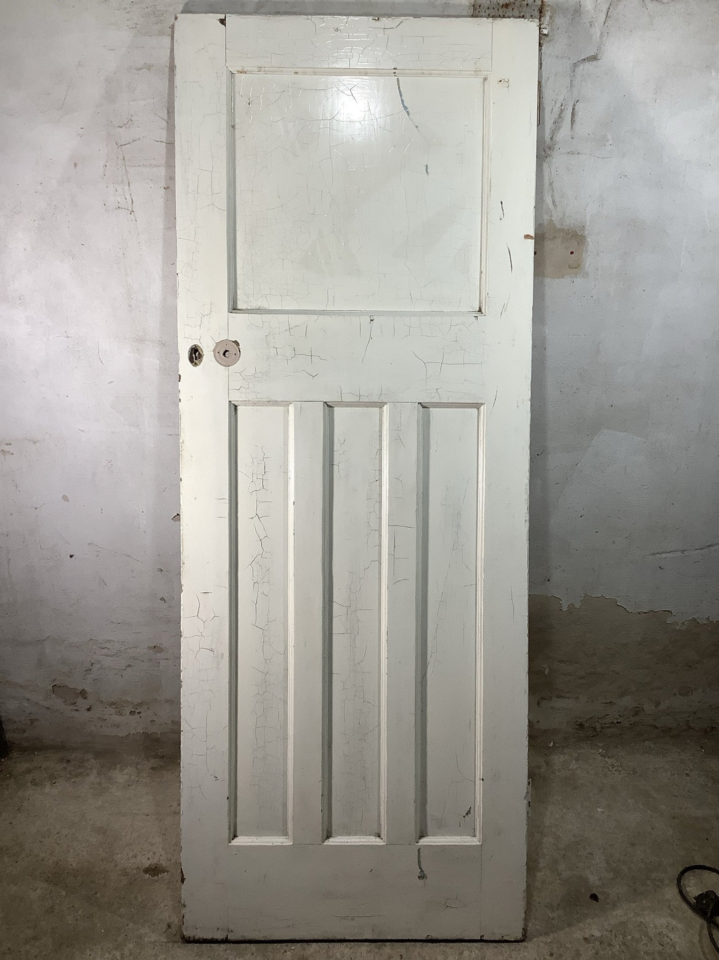 7th Pic 1930s Internal Painted  Pitch Pine Reclaimed Door