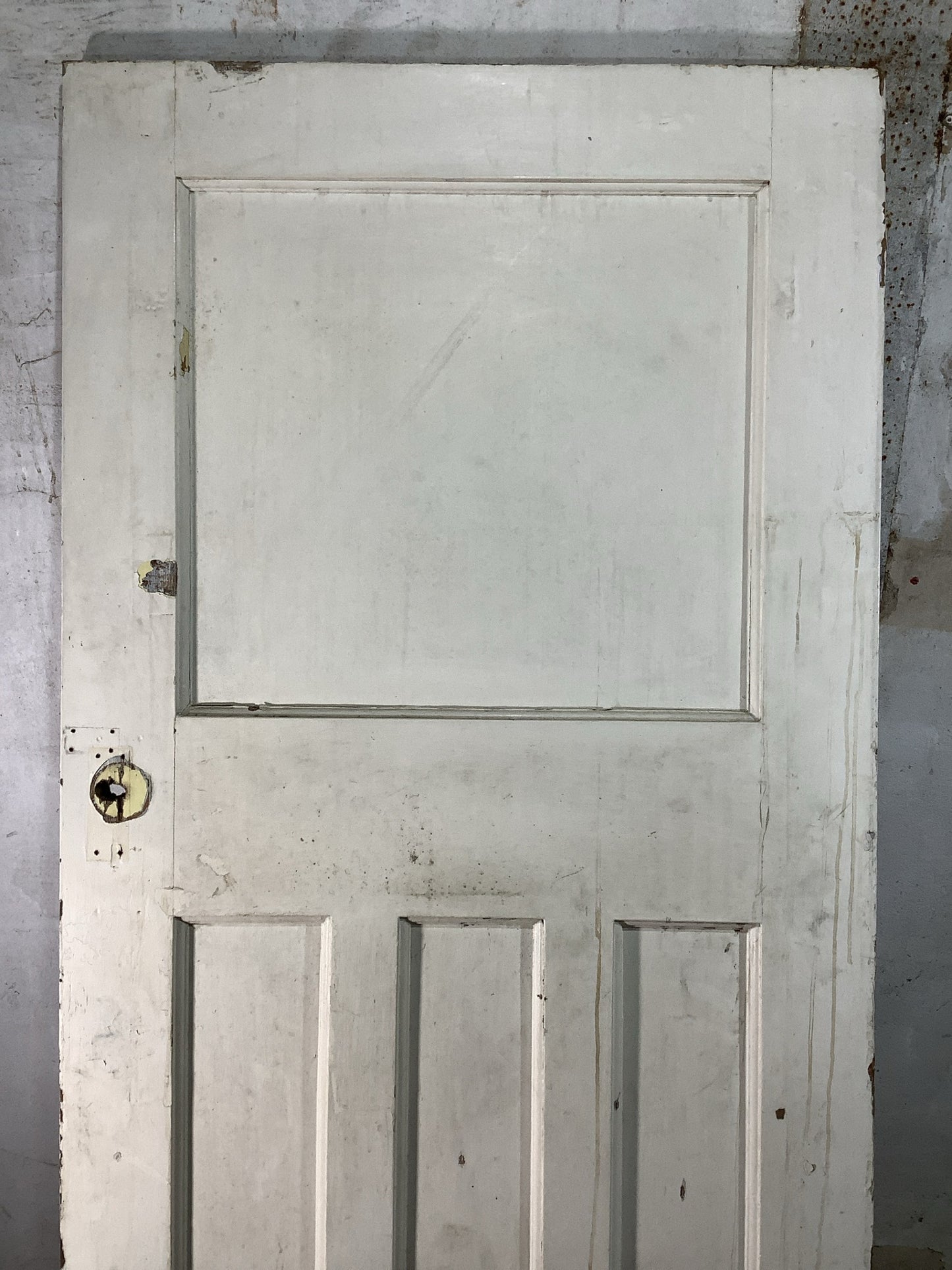 2nd Pic 1930s Internal Painted  Pitch Pine Reclaimed Door