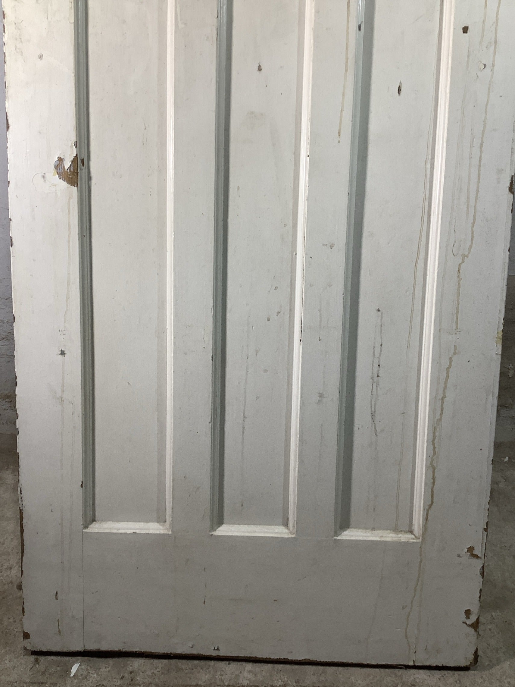 3rd Pic 1930s Internal Painted  Pitch Pine Reclaimed Door