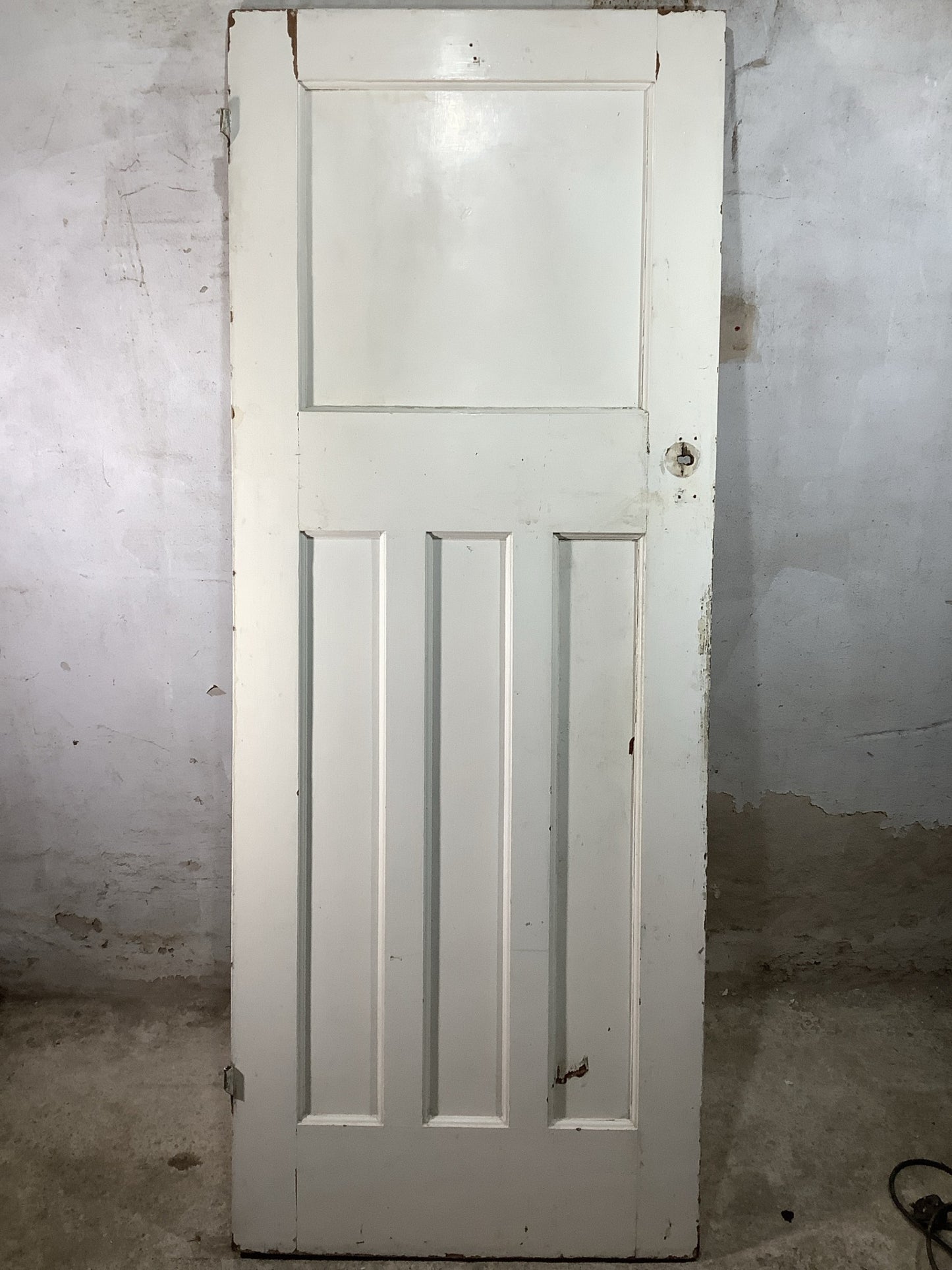 7th Pic 1930s Internal Painted  Pitch Pine Reclaimed Door