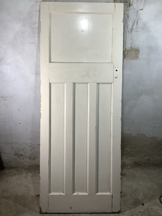 Main Picture 1930s Internal Painted  Pitch Pine Reclaimed Door