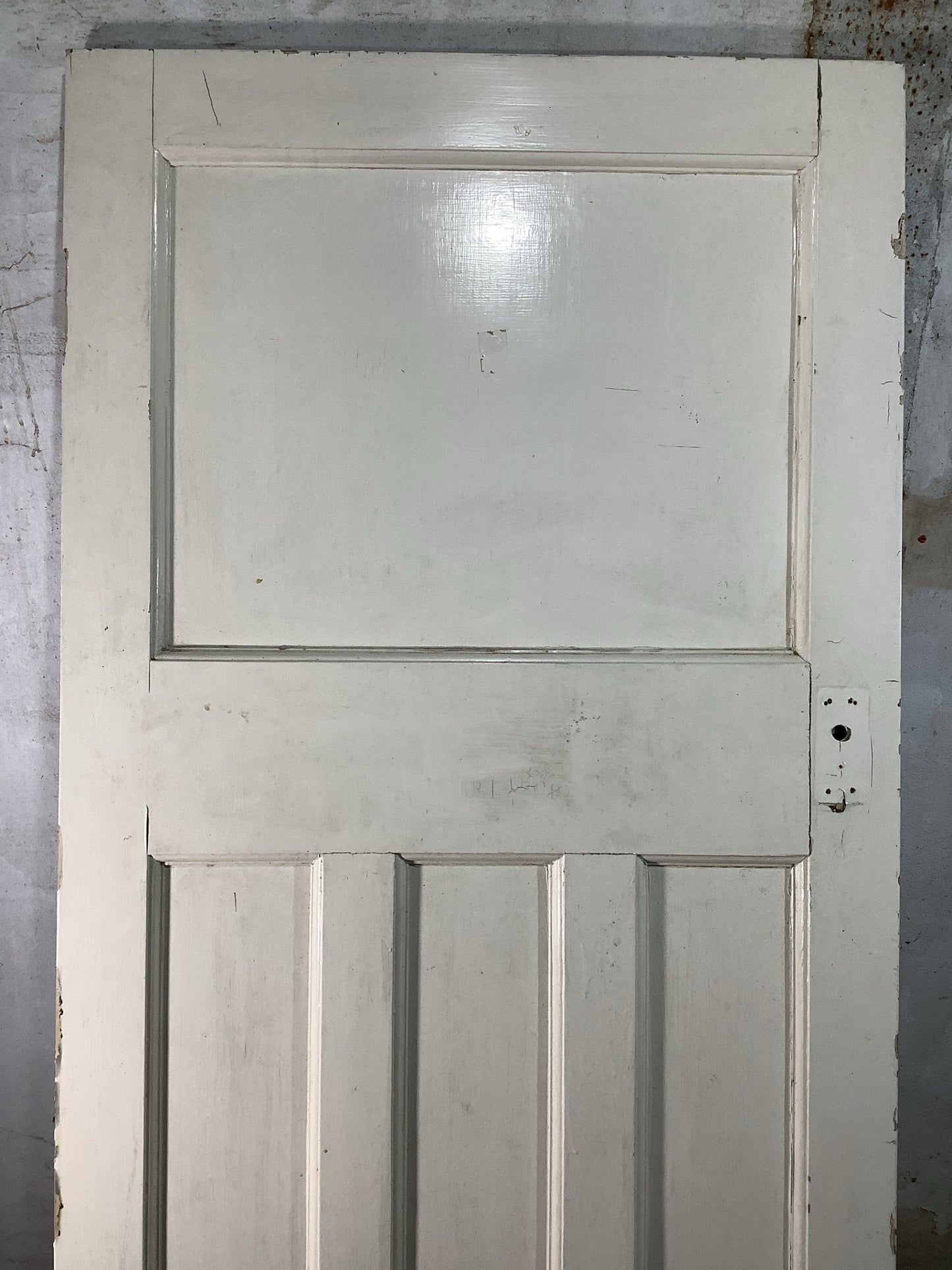 2nd Pic 1930s Internal Painted  Pitch Pine Reclaimed Door