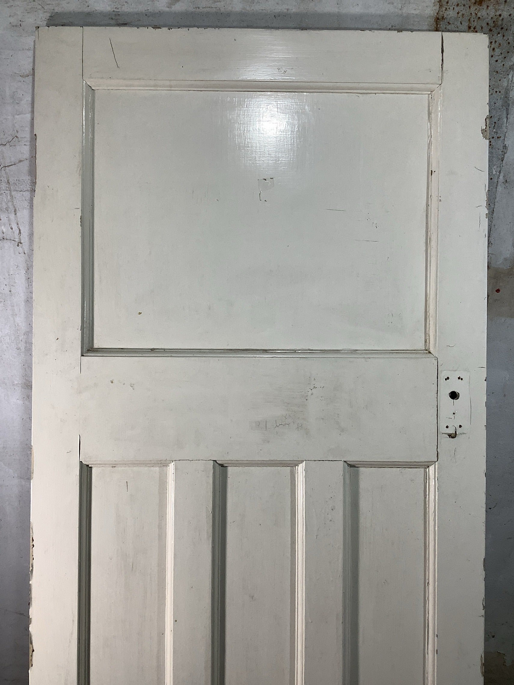 2nd Pic 1930s Internal Painted  Pitch Pine Reclaimed Door