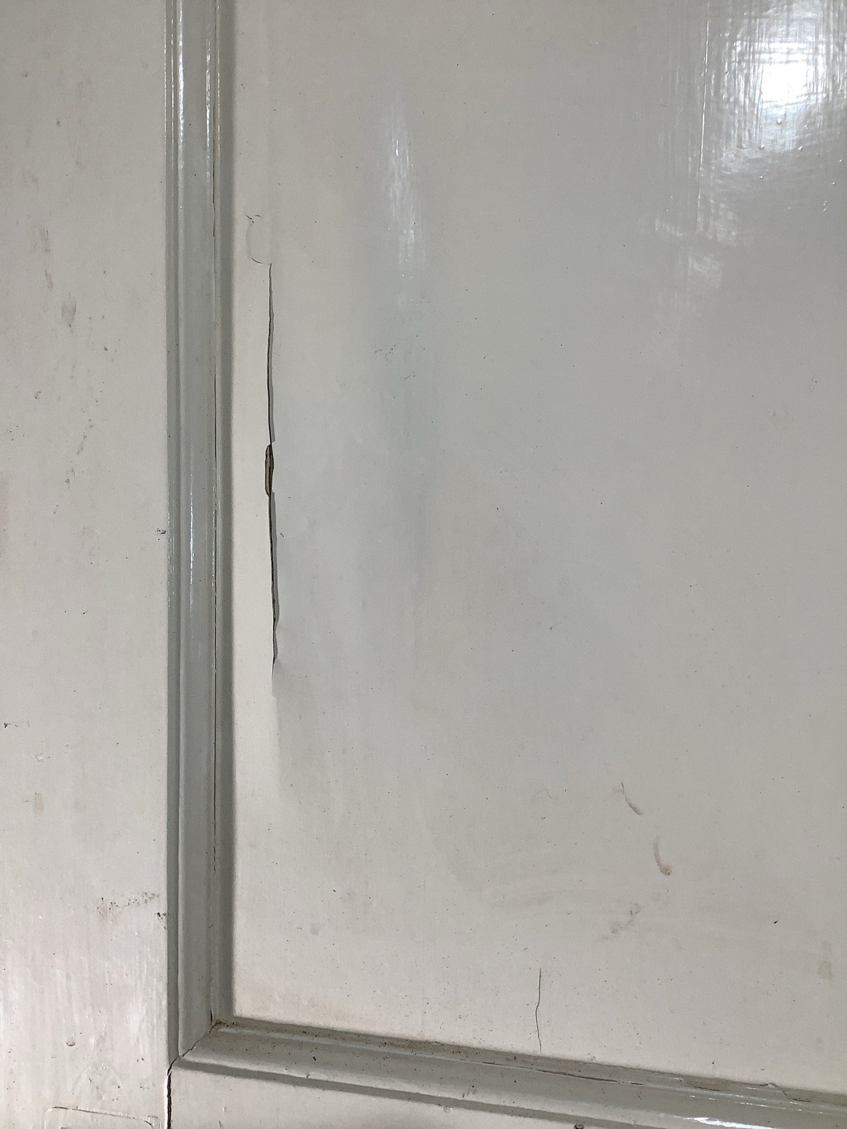 8th Picture showing panel need glueing back down