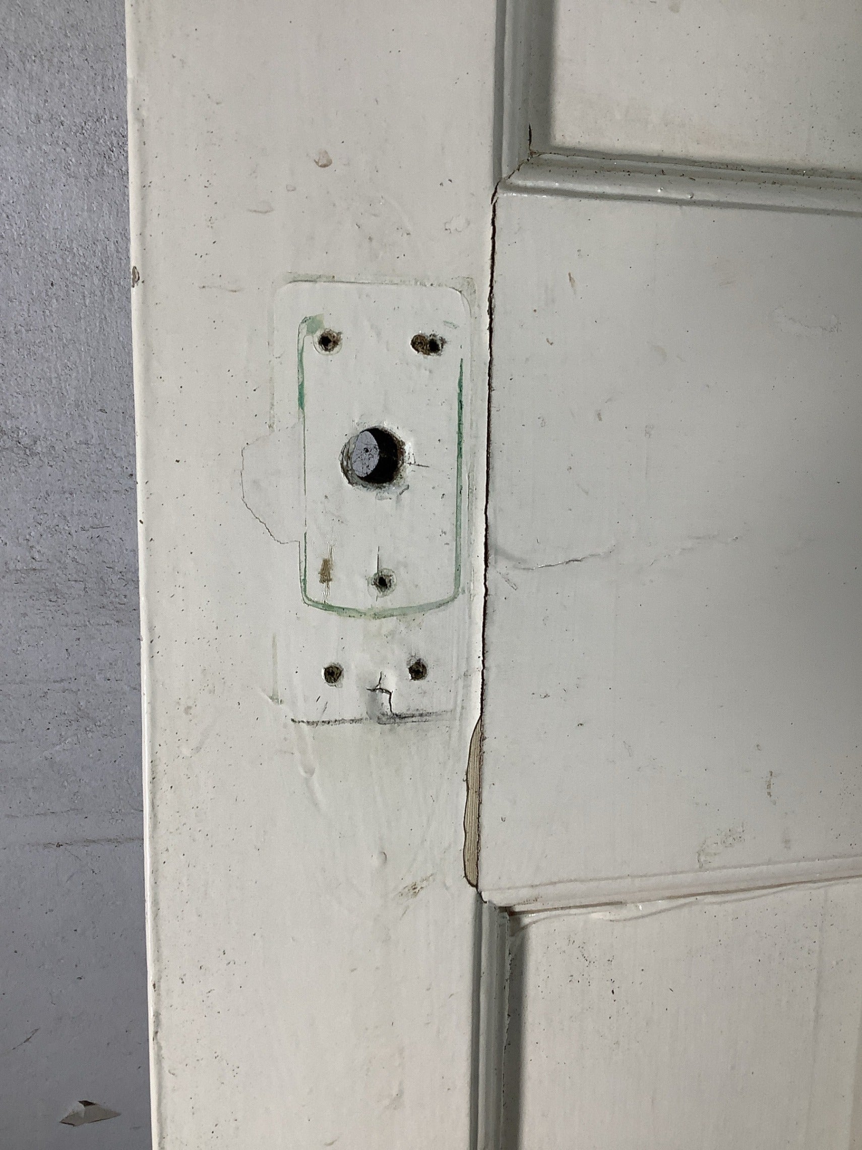 10th Pic 1930s Internal Painted  Pitch Pine Reclaimed Door