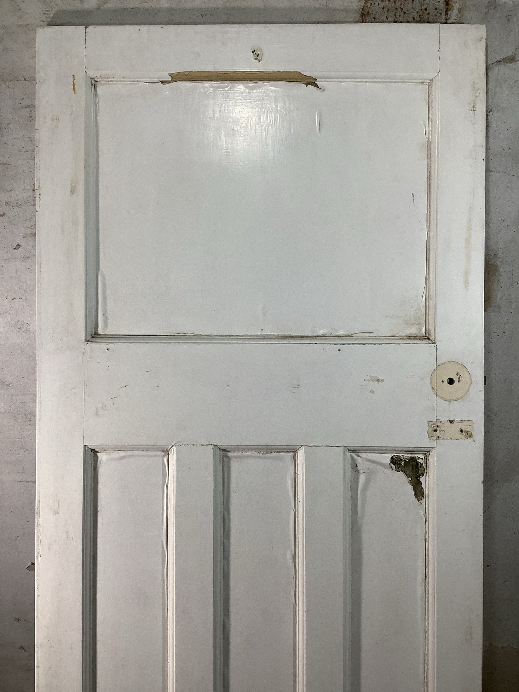 3rd Pic 1930s Internal Painted  Pitch Pine Reclaimed Door