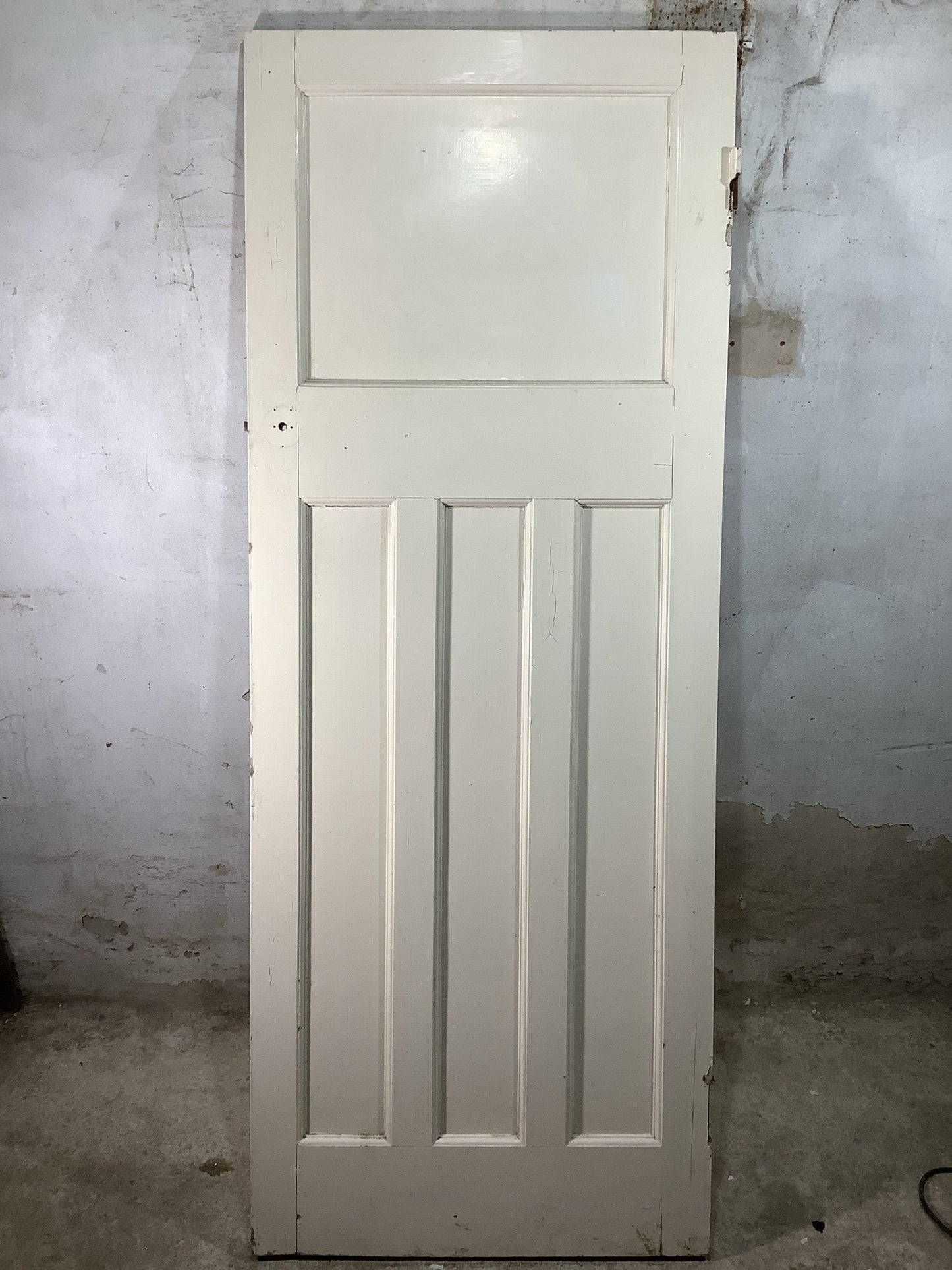 7th Pic 1930s Internal Painted  Pitch Pine Reclaimed Door