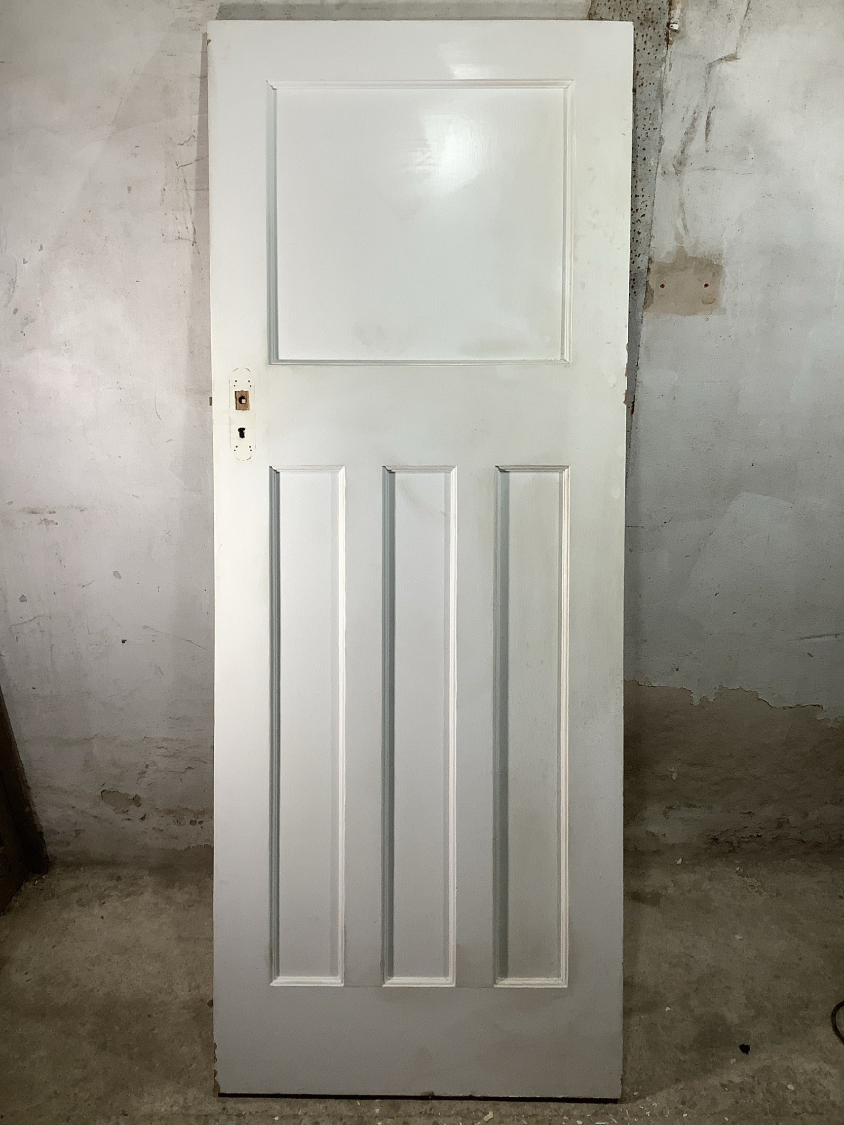 Main Picture 1930s Internal Painted  Pitch Pine Reclaimed Door
