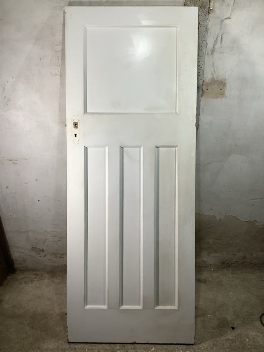 Main Picture 1930s Internal Painted  Pitch Pine Reclaimed Door