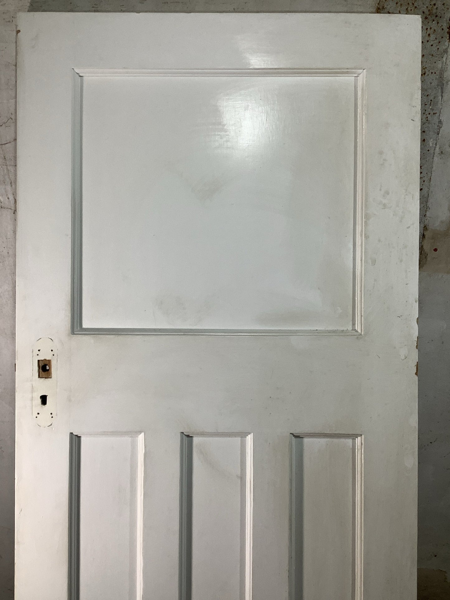 2nd Pic 1930s Internal Painted  Pitch Pine Reclaimed Door