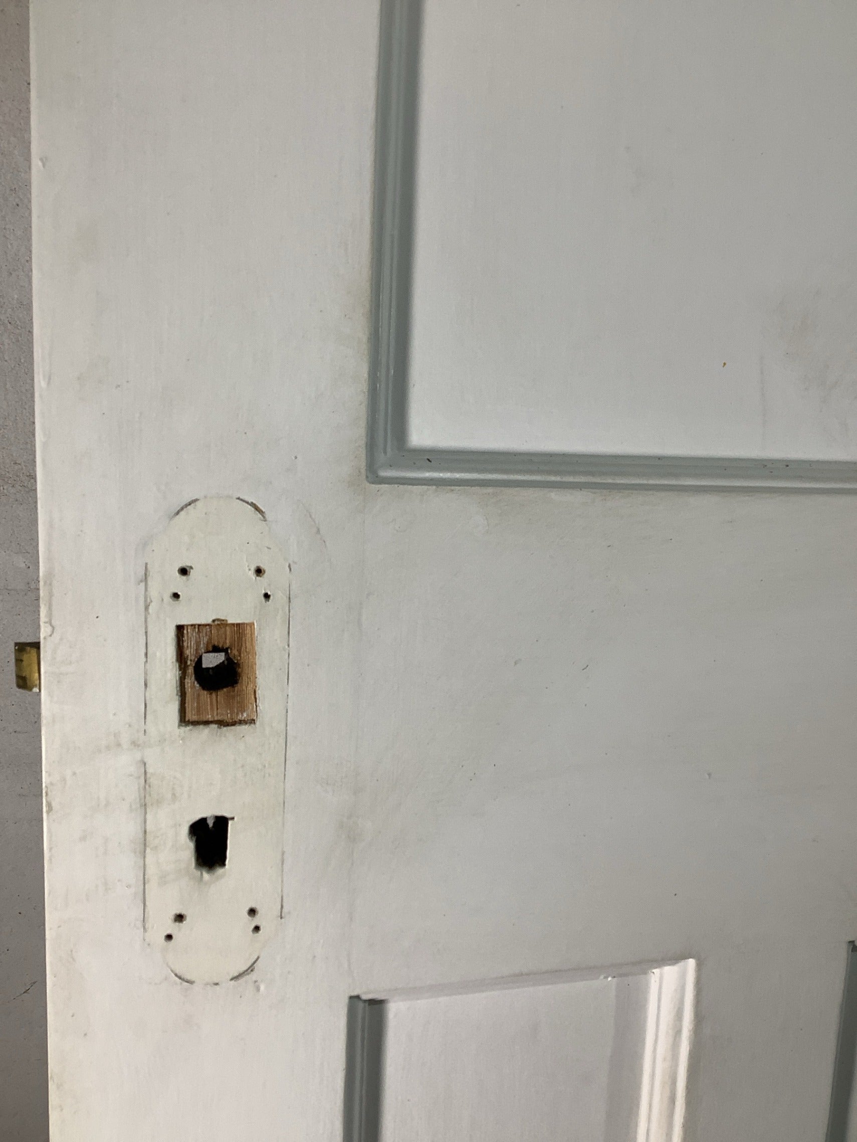 4th Pic 1930s Internal Painted  Pitch Pine Reclaimed Door