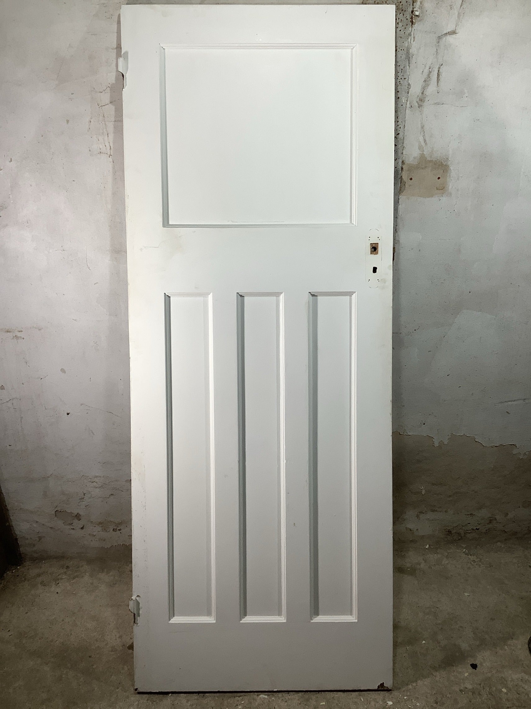 7th Pic 1930s Internal Painted  Pitch Pine Reclaimed Door