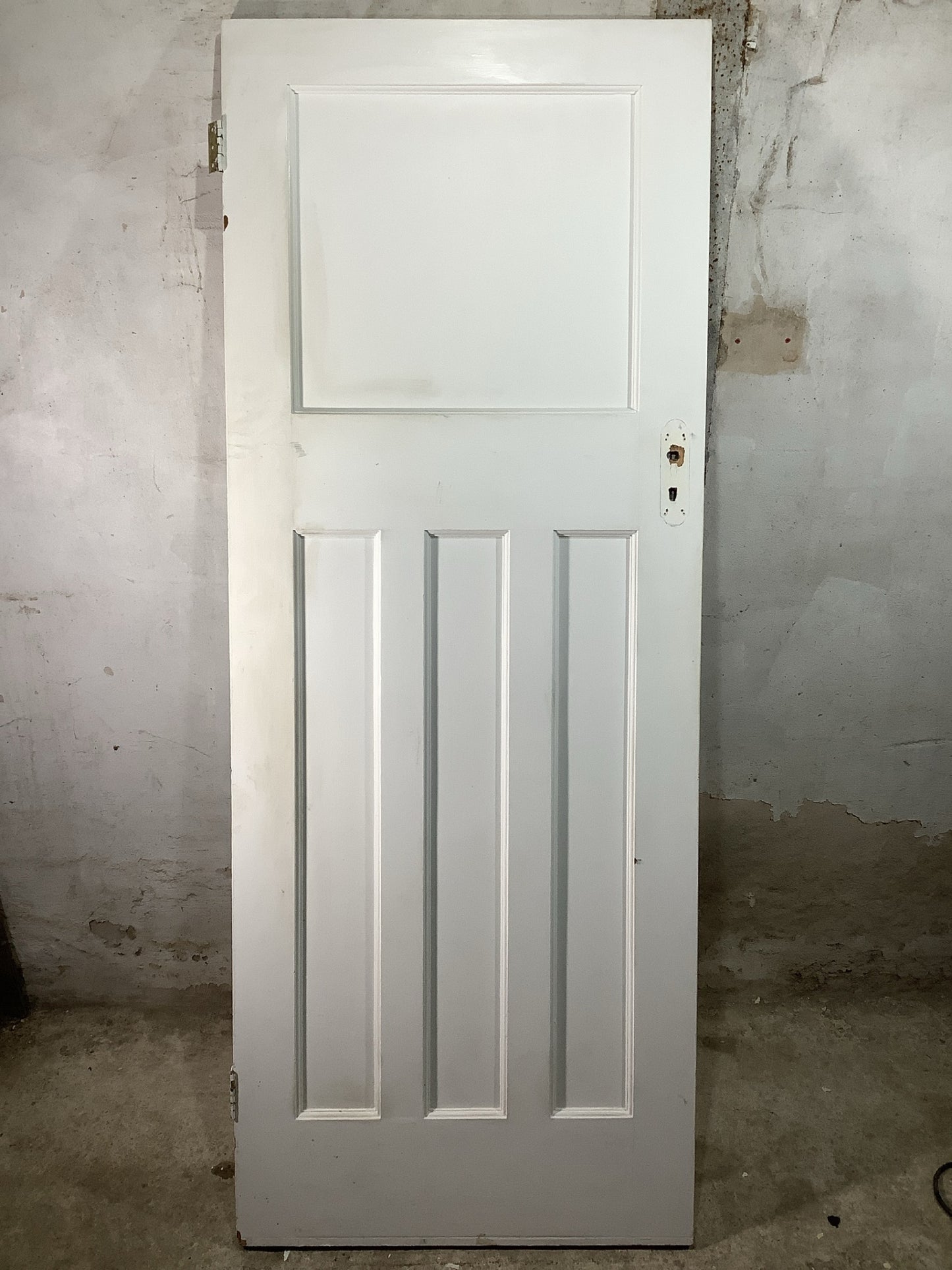 Main Picture 1930s Internal Painted  Pitch Pine Reclaimed Door