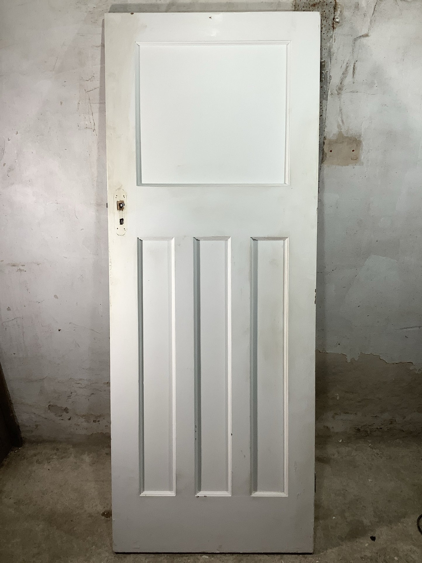 7th Pic 1930s Internal Painted  Pitch Pine Reclaimed Door