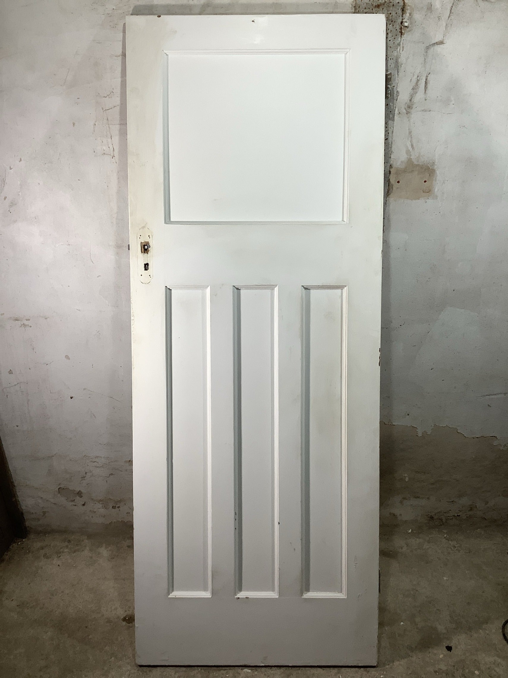 7th Pic 1930s Internal Painted  Pitch Pine Reclaimed Door