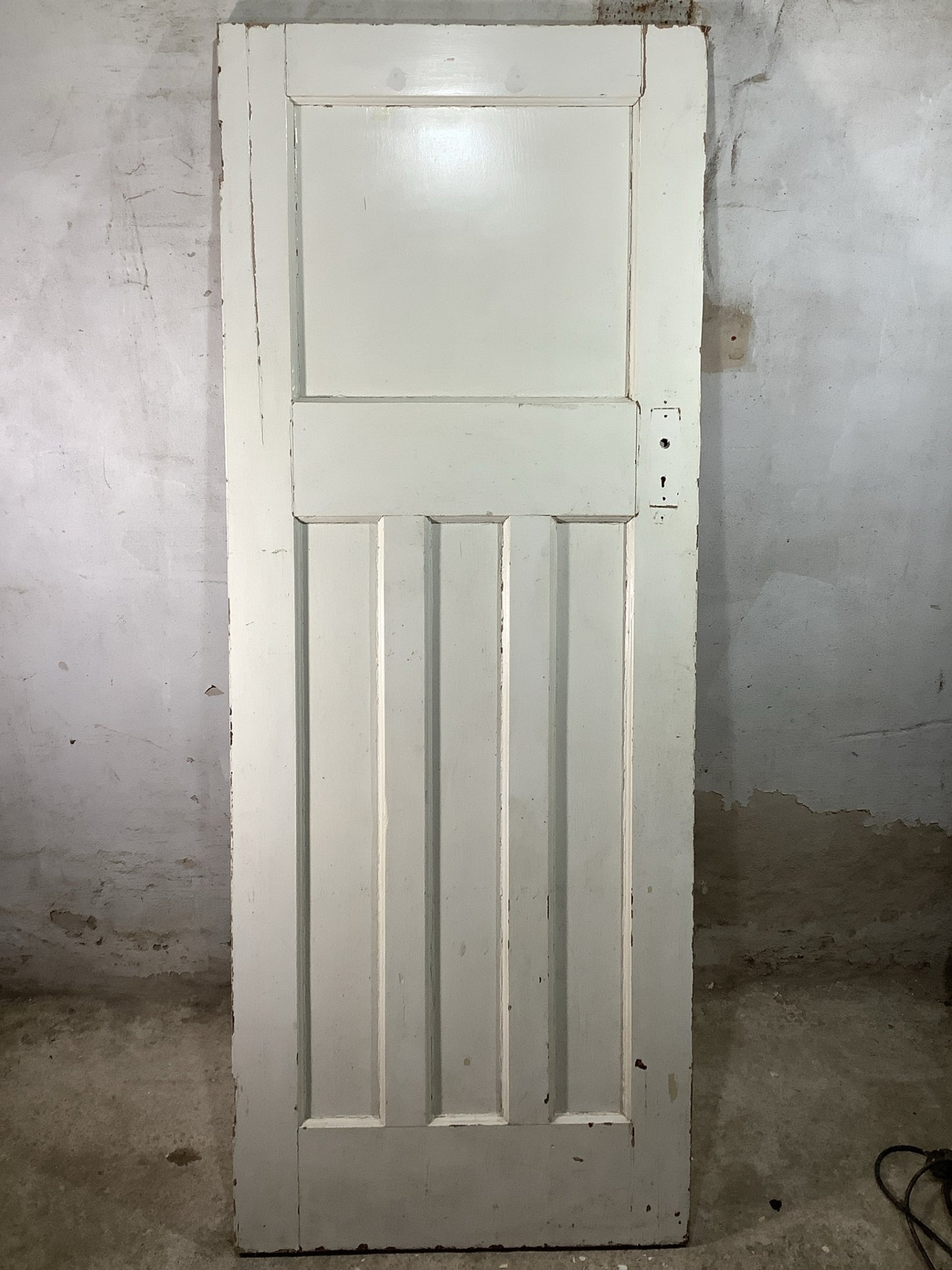 Main Picture 1930s Internal Painted  Pitch Pine Reclaimed Door