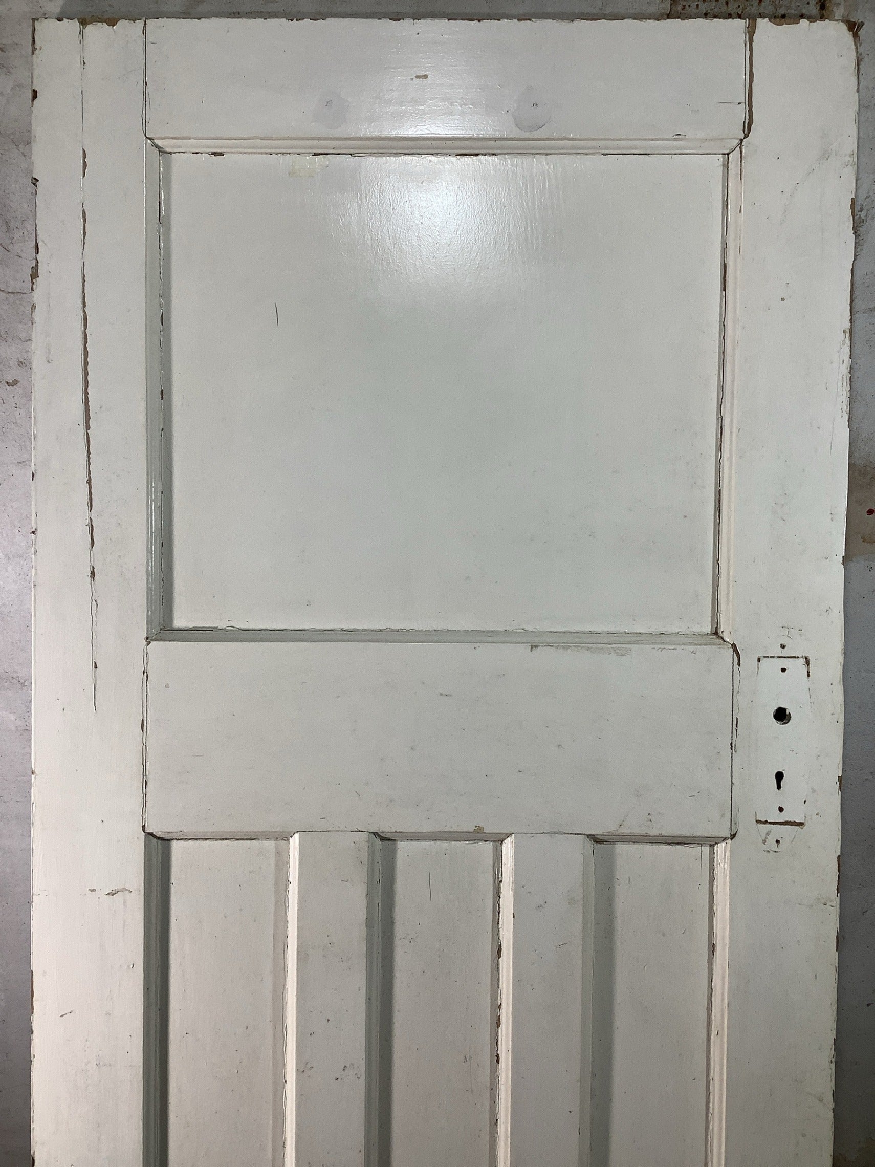 2nd Pic 1930s Internal Painted  Pitch Pine Reclaimed Door
