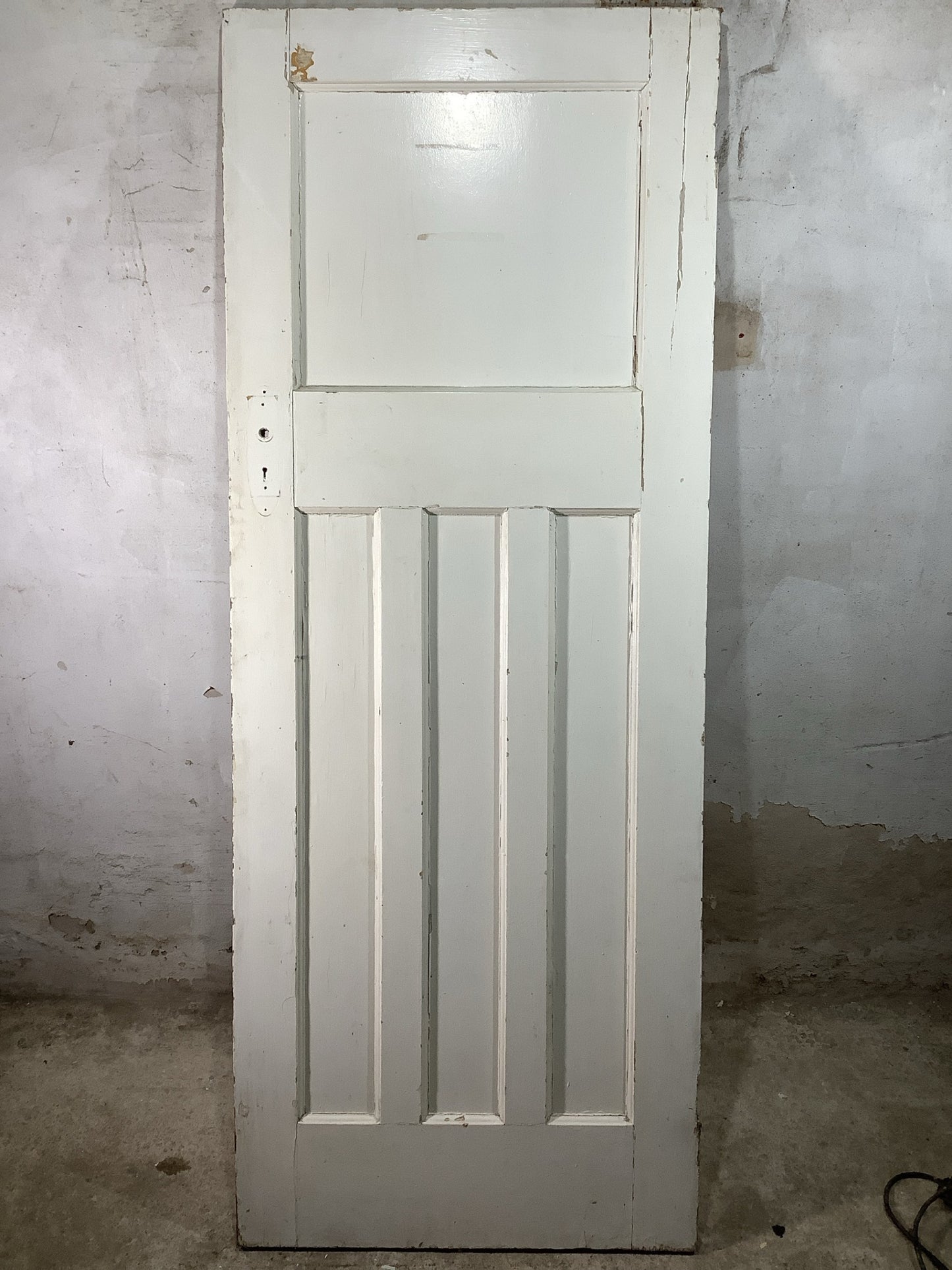 7th Pic 1930s Internal Painted  Pitch Pine Reclaimed Door