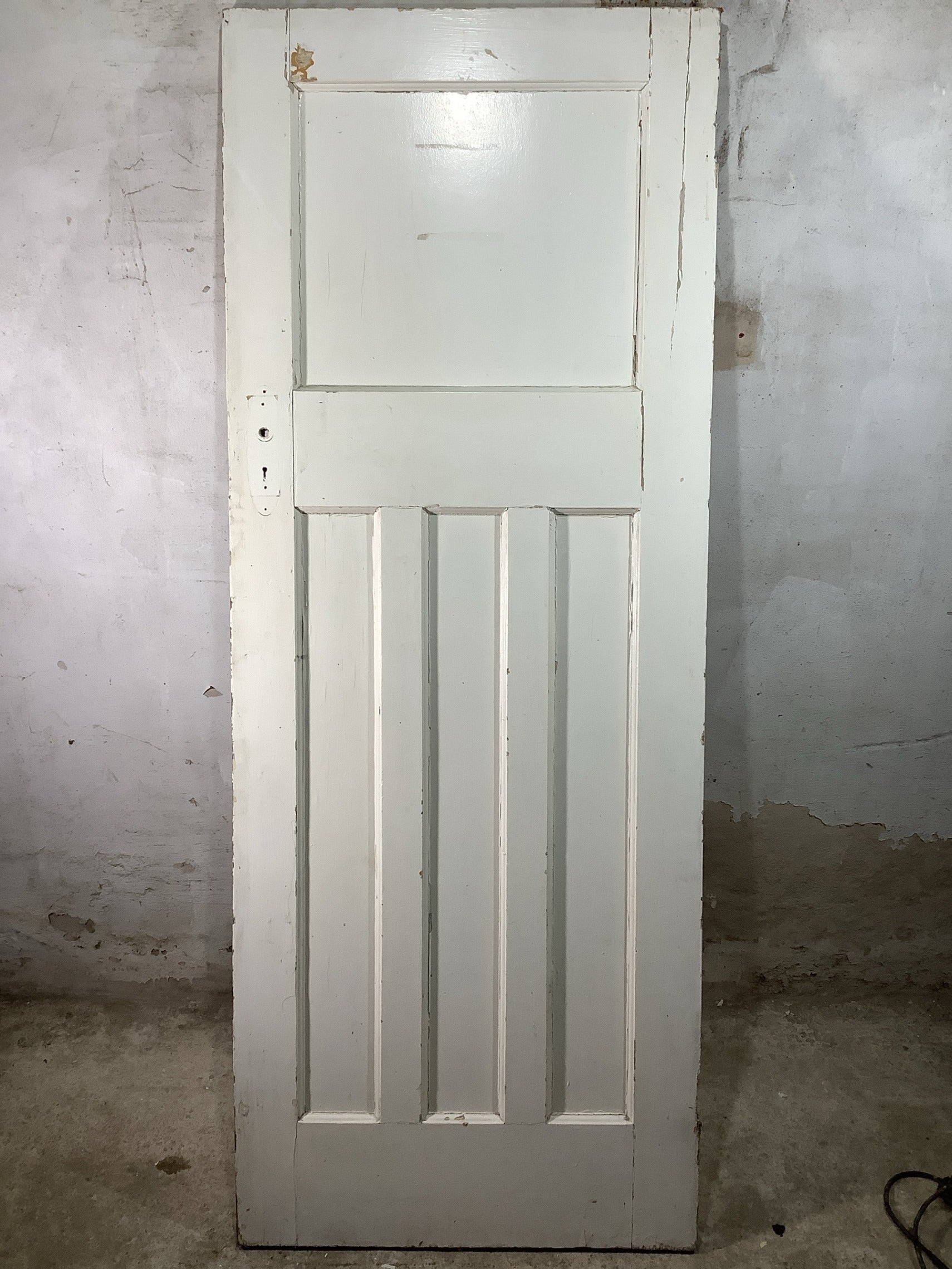 7th Pic 1930s Internal Painted  Pitch Pine Reclaimed Door