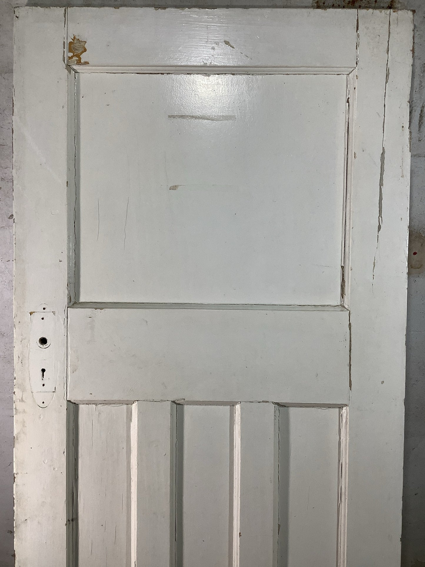 8th Pic 1930s Internal Painted  Pitch Pine Reclaimed Door