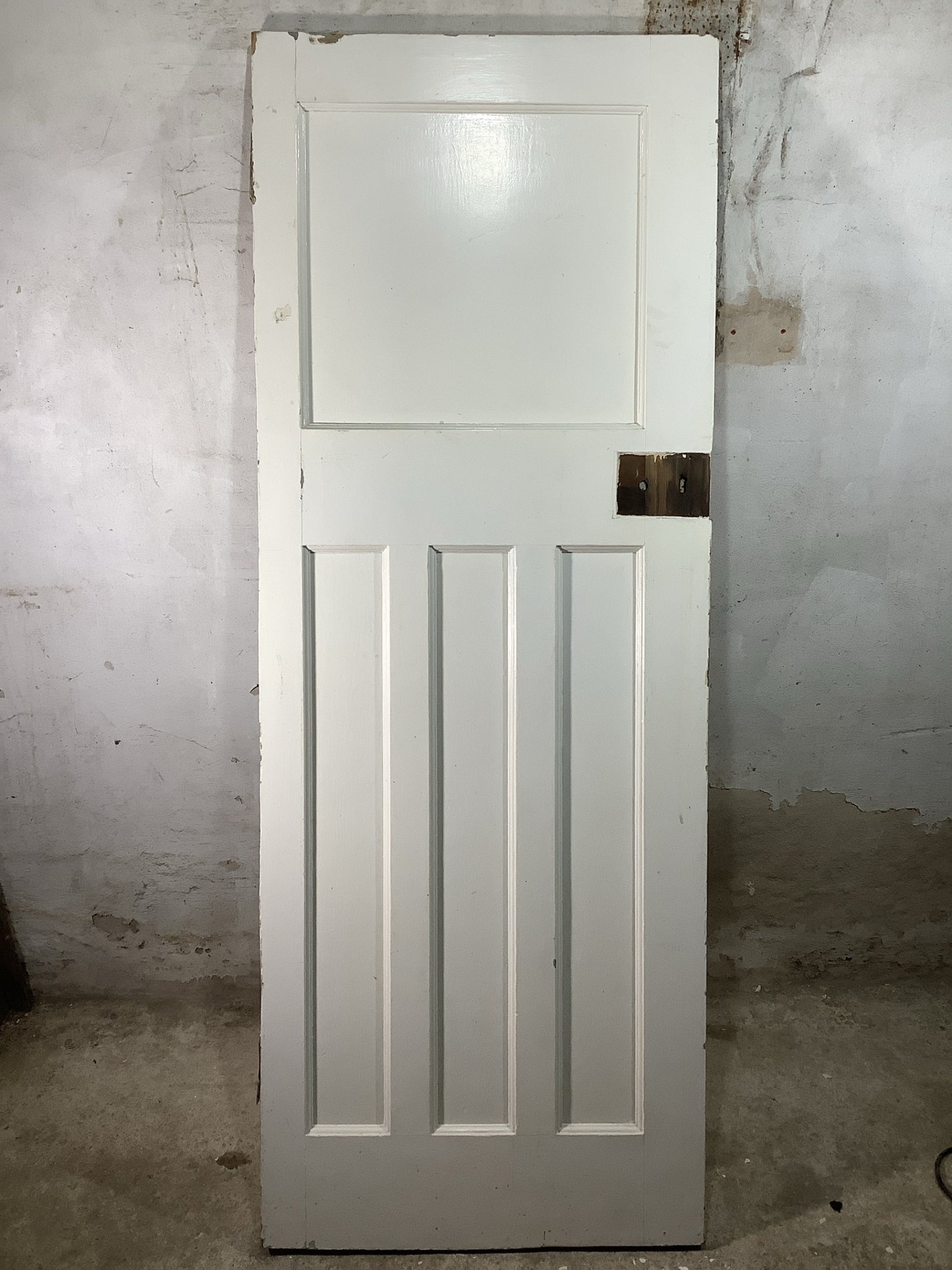 Main Picture 1930s Internal Painted  Pitch Pine Reclaimed Door