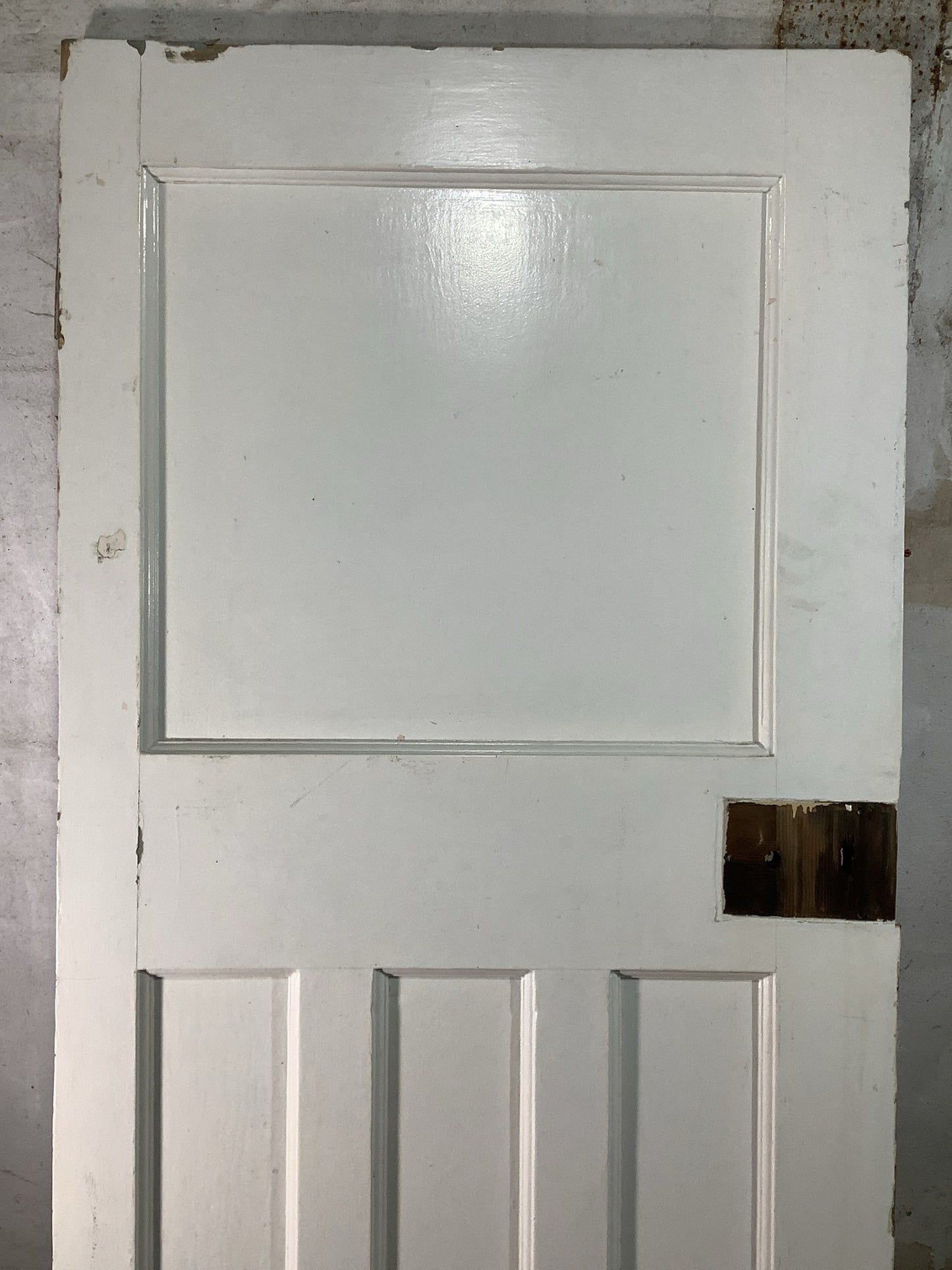 2nd Pic 1930s Internal Painted  Pitch Pine Reclaimed Door
