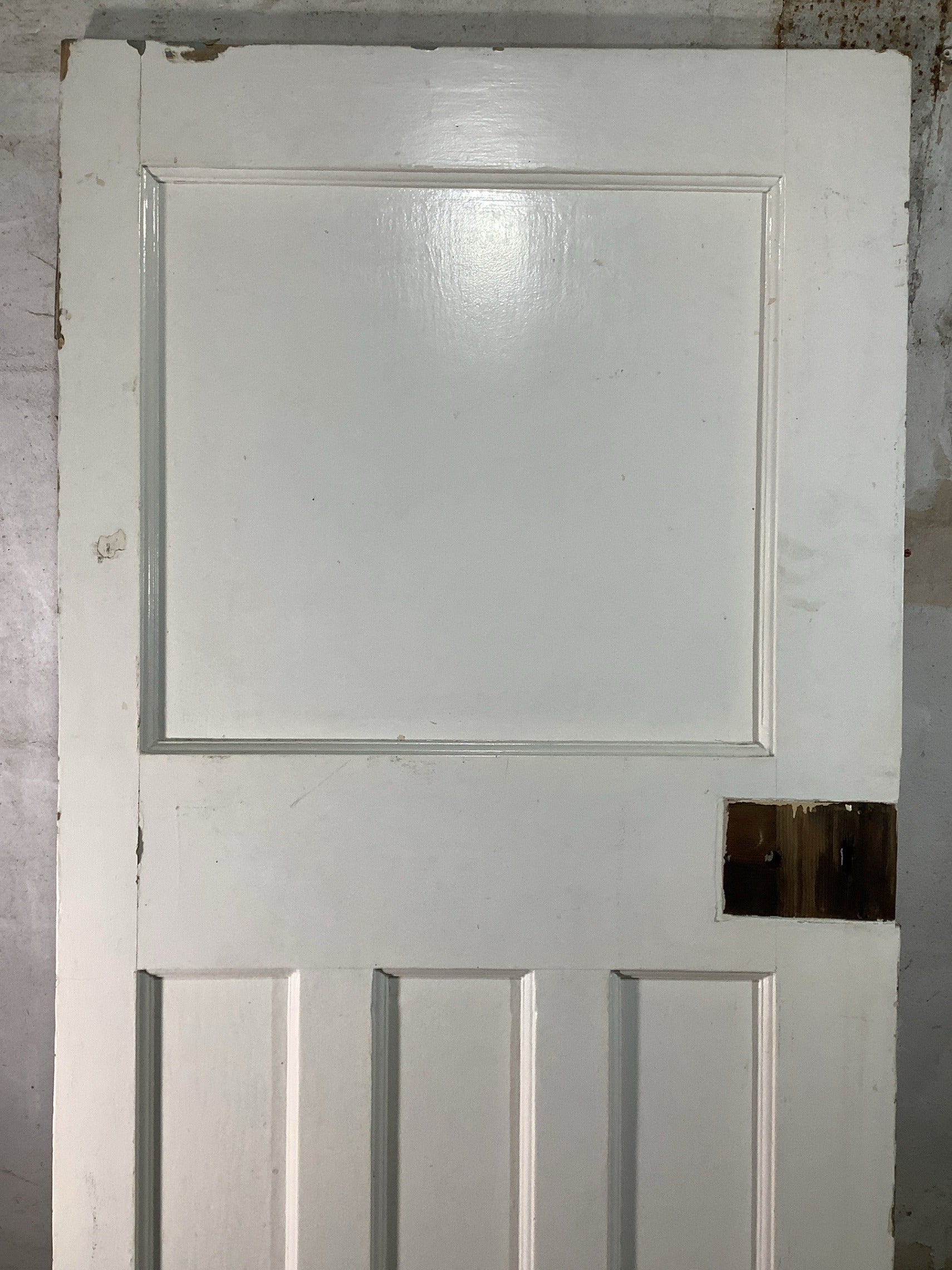2nd Pic 1930s Internal Painted  Pitch Pine Reclaimed Door
