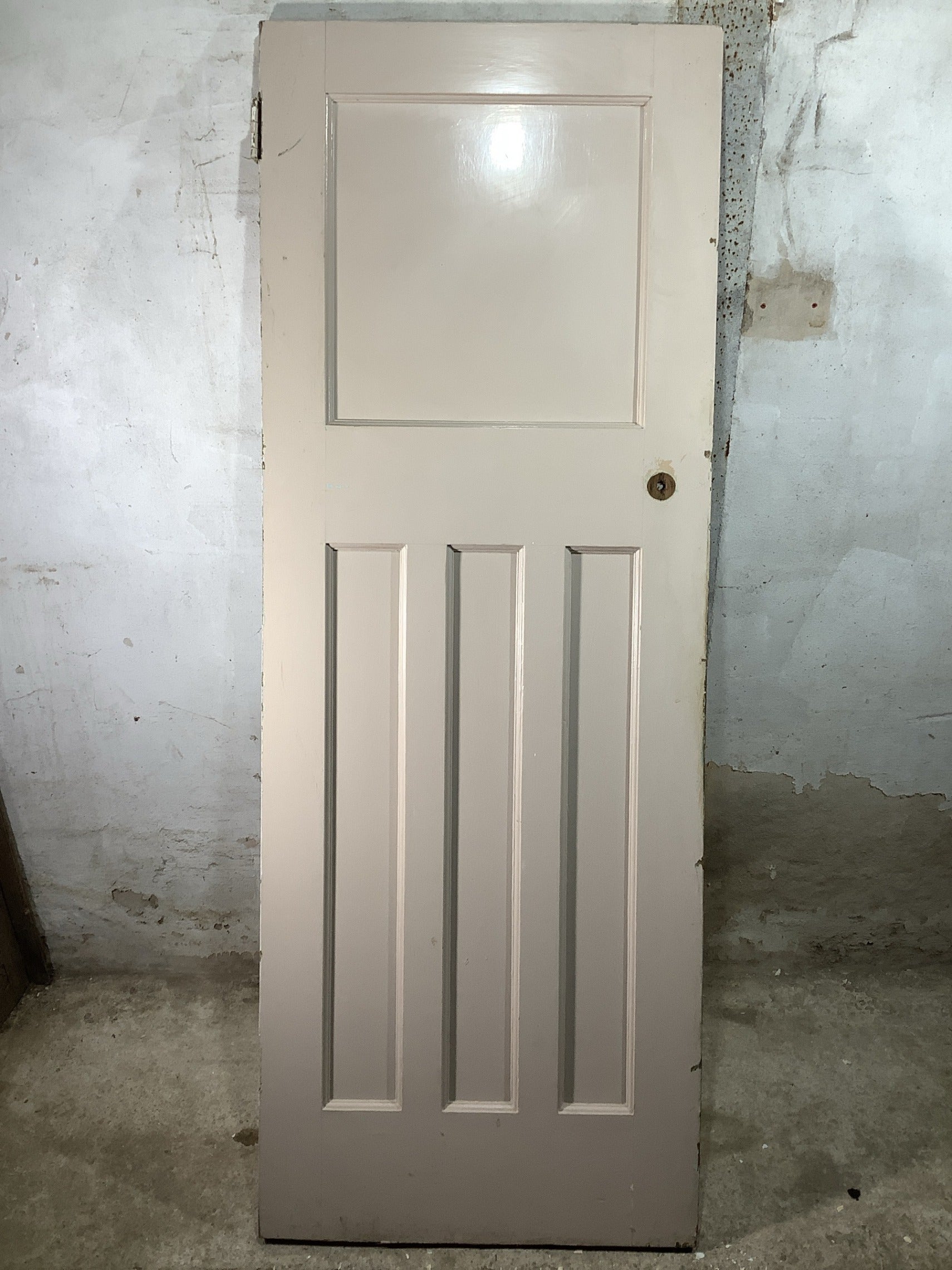 Main Picture 1930s Internal Painted  Pitch Pine Reclaimed Door
